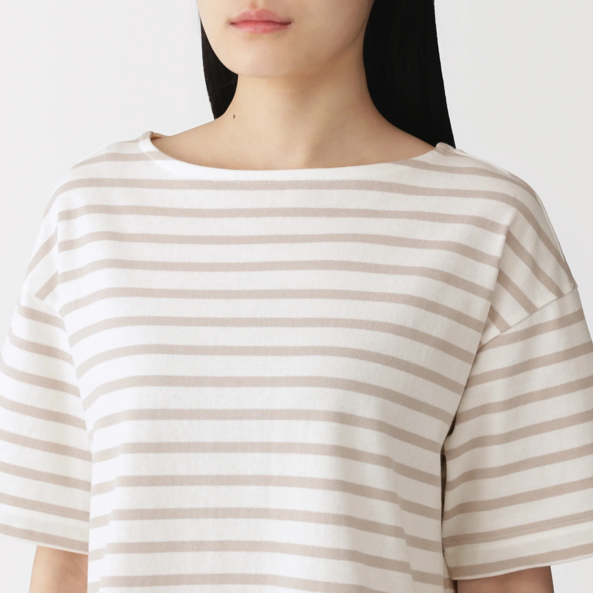 Jersey Boatneck T-Shirt - Image 47