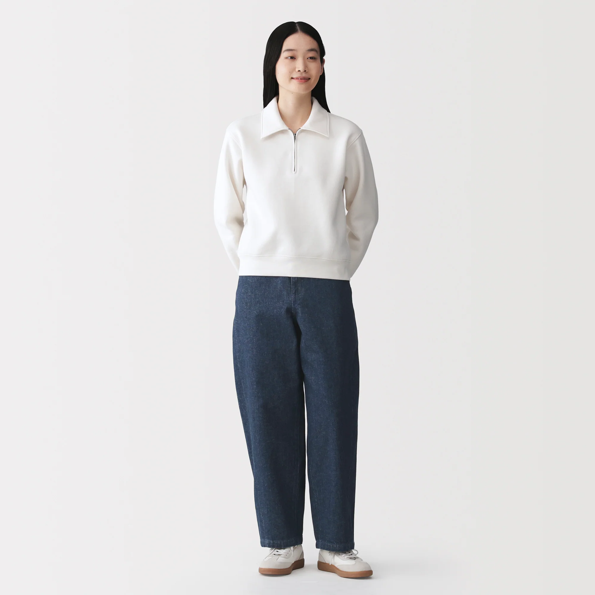 Kapok Blend Denim Cocoon Pants - Image 21