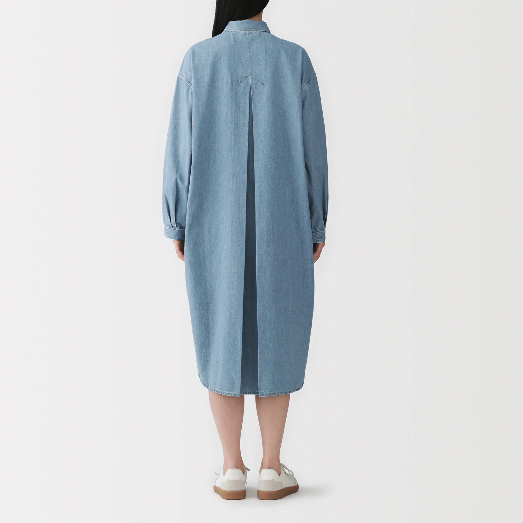 Kapok Blend Denim Dress - Image 12