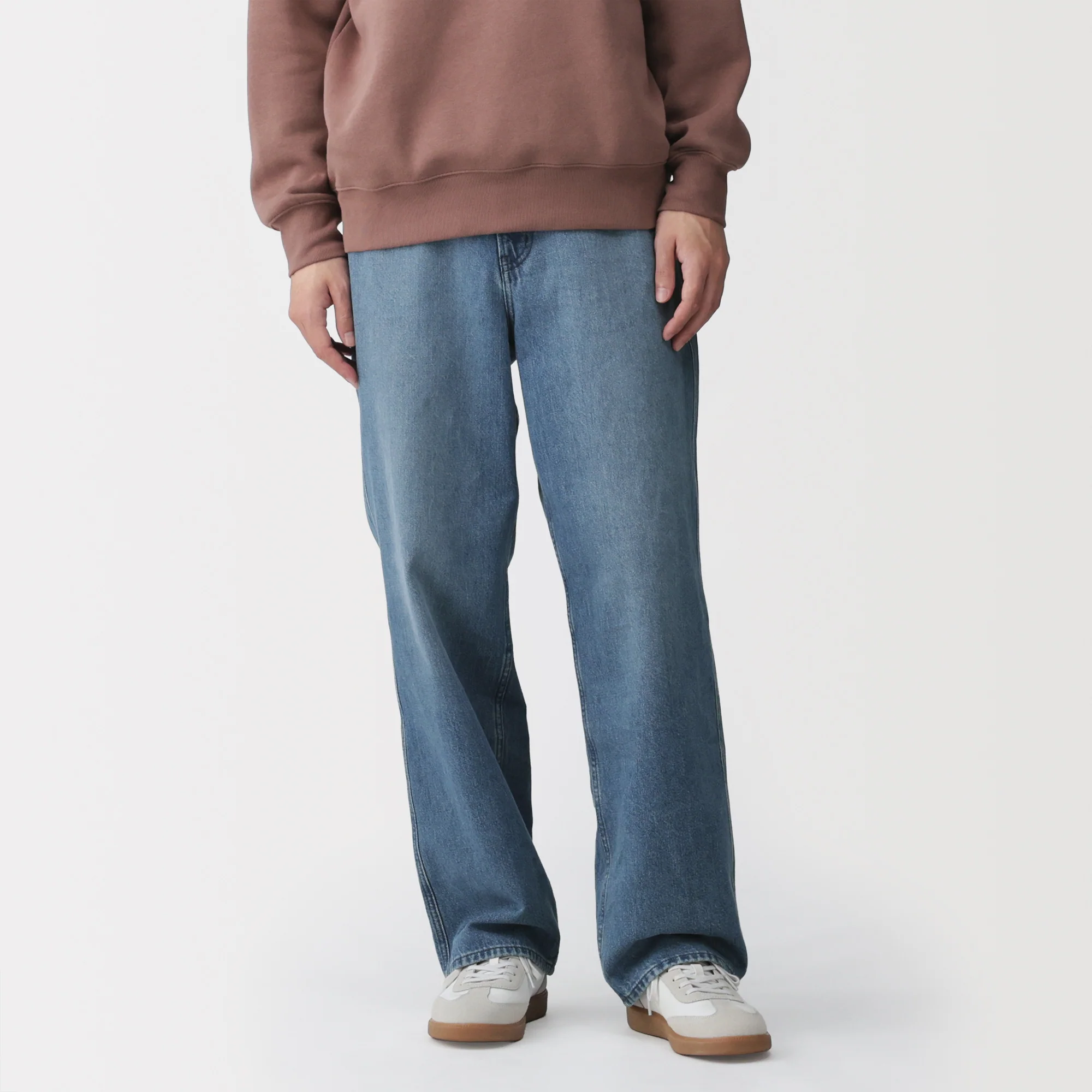 Kapok Blend Denim Wide Pants - Image 4