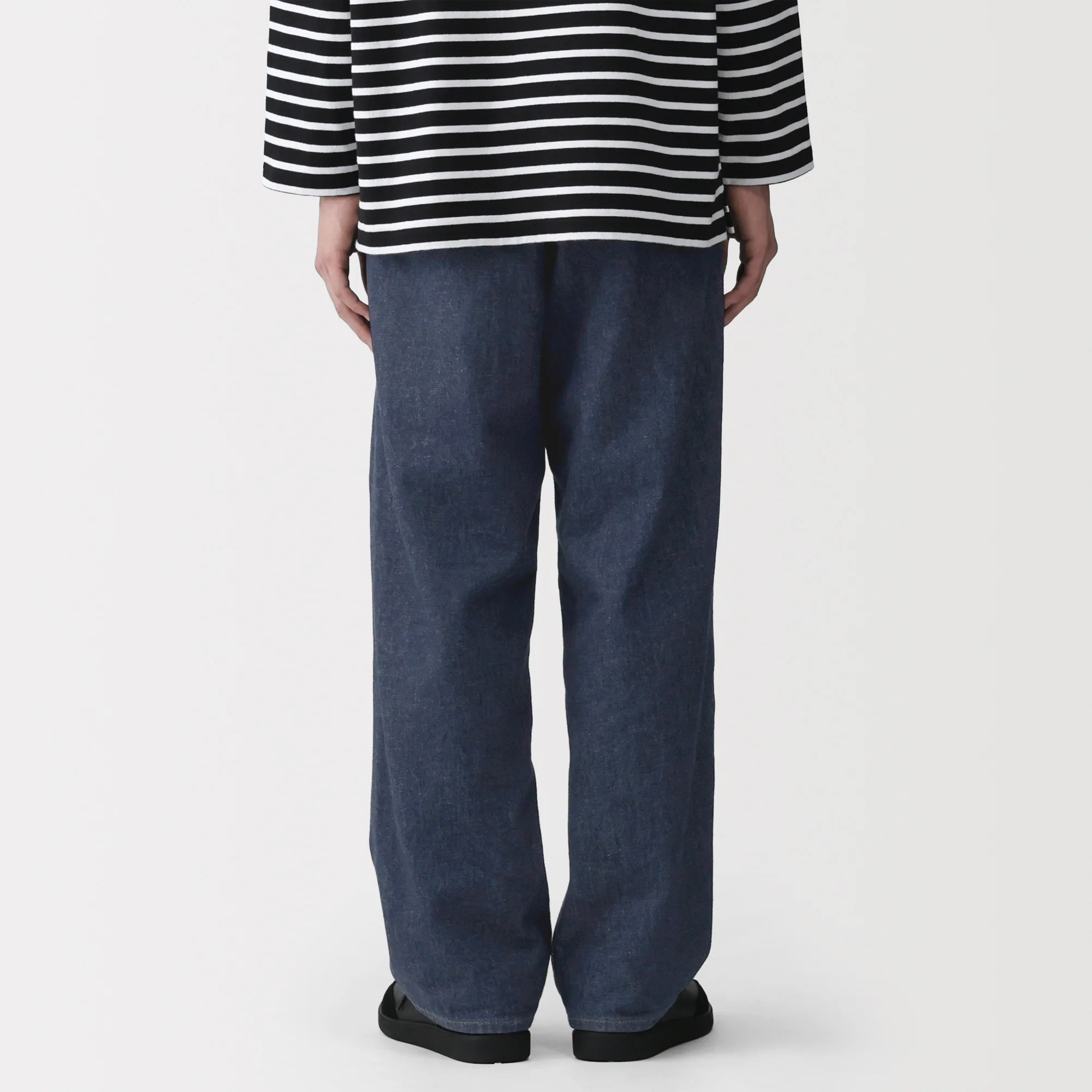 Kapok Blend Denim Wide Pants - Image 6