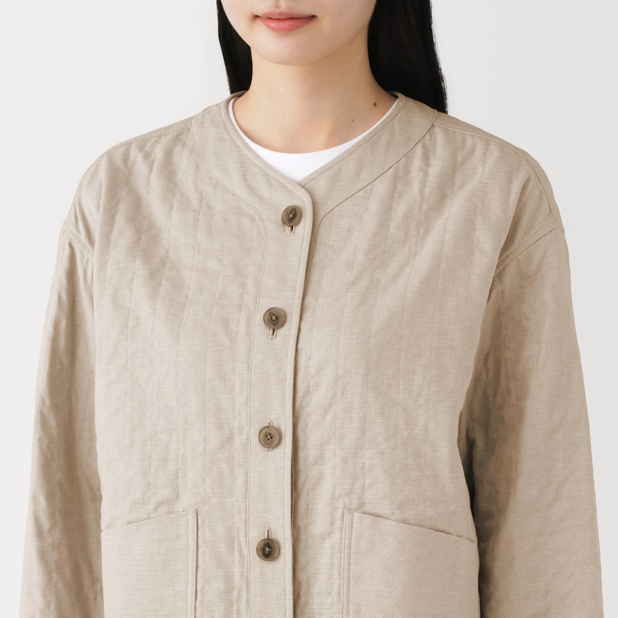 Kapok Blend Quilted Jacket - Image 7