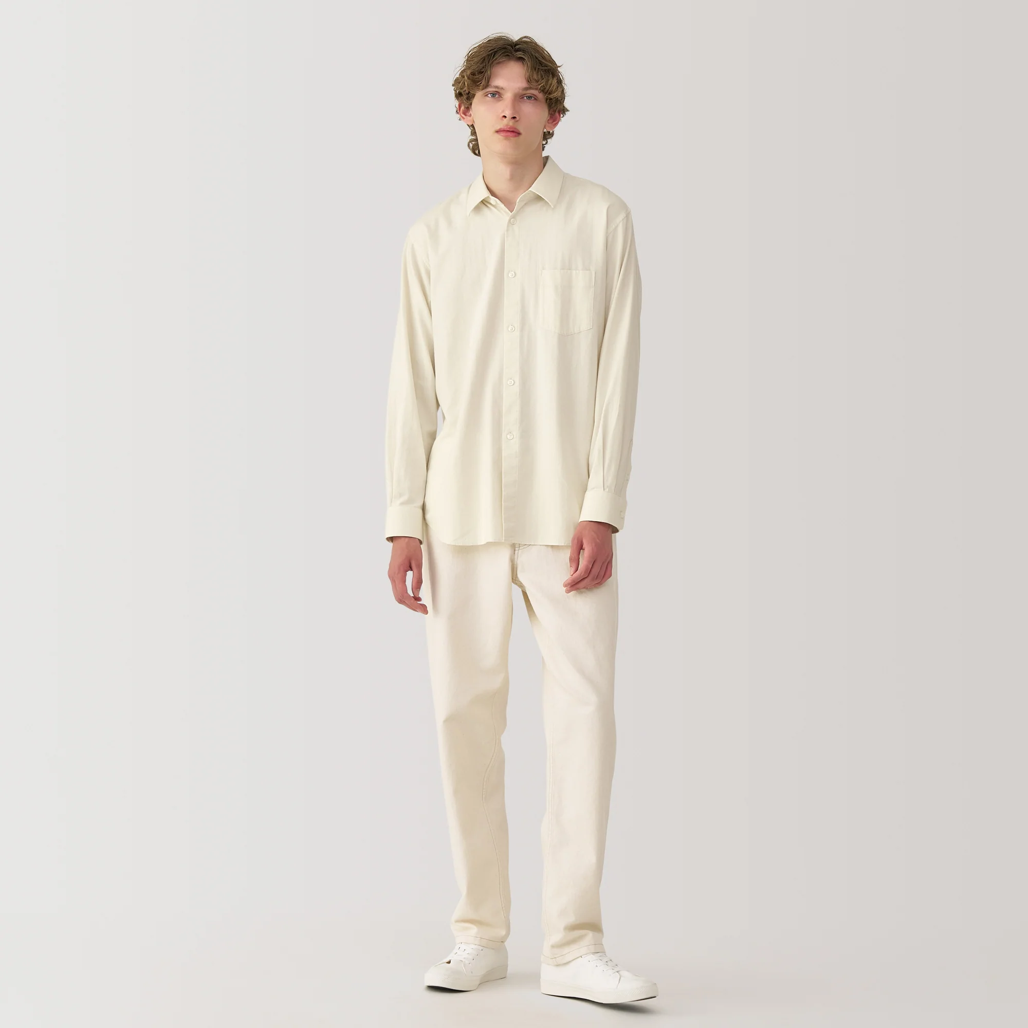 Labo Brushed Herringbone Shirt - Image 20