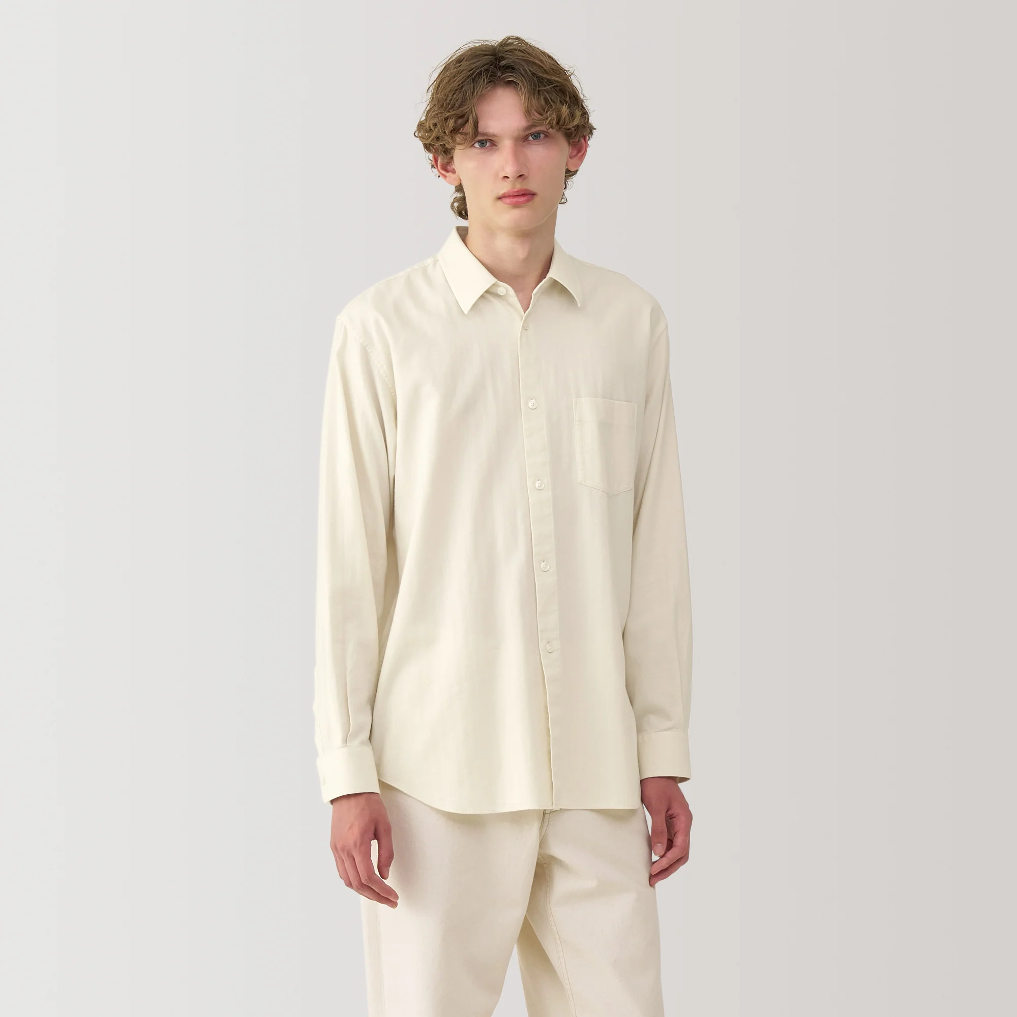 Labo Brushed Herringbone Shirt - Image 21