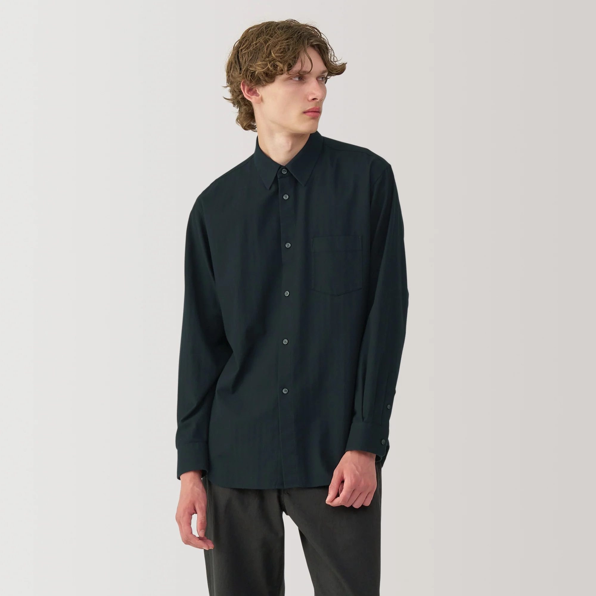 Labo Brushed Herringbone Shirt - Image 4