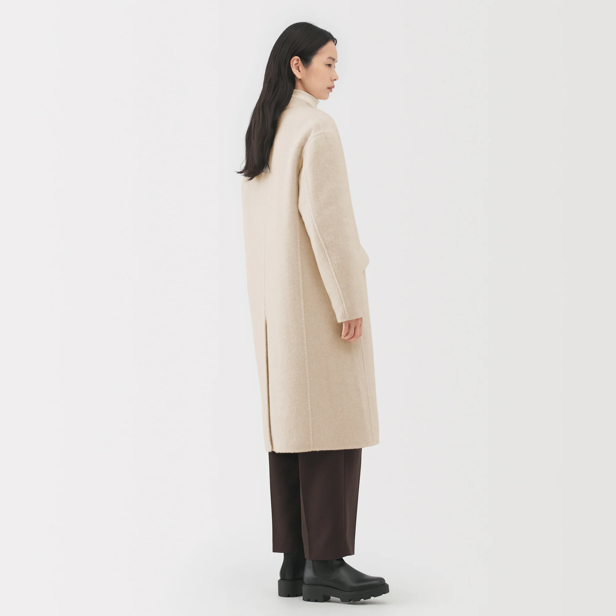 Labo Cashmere Mix Double Breasted Coat - Image 14