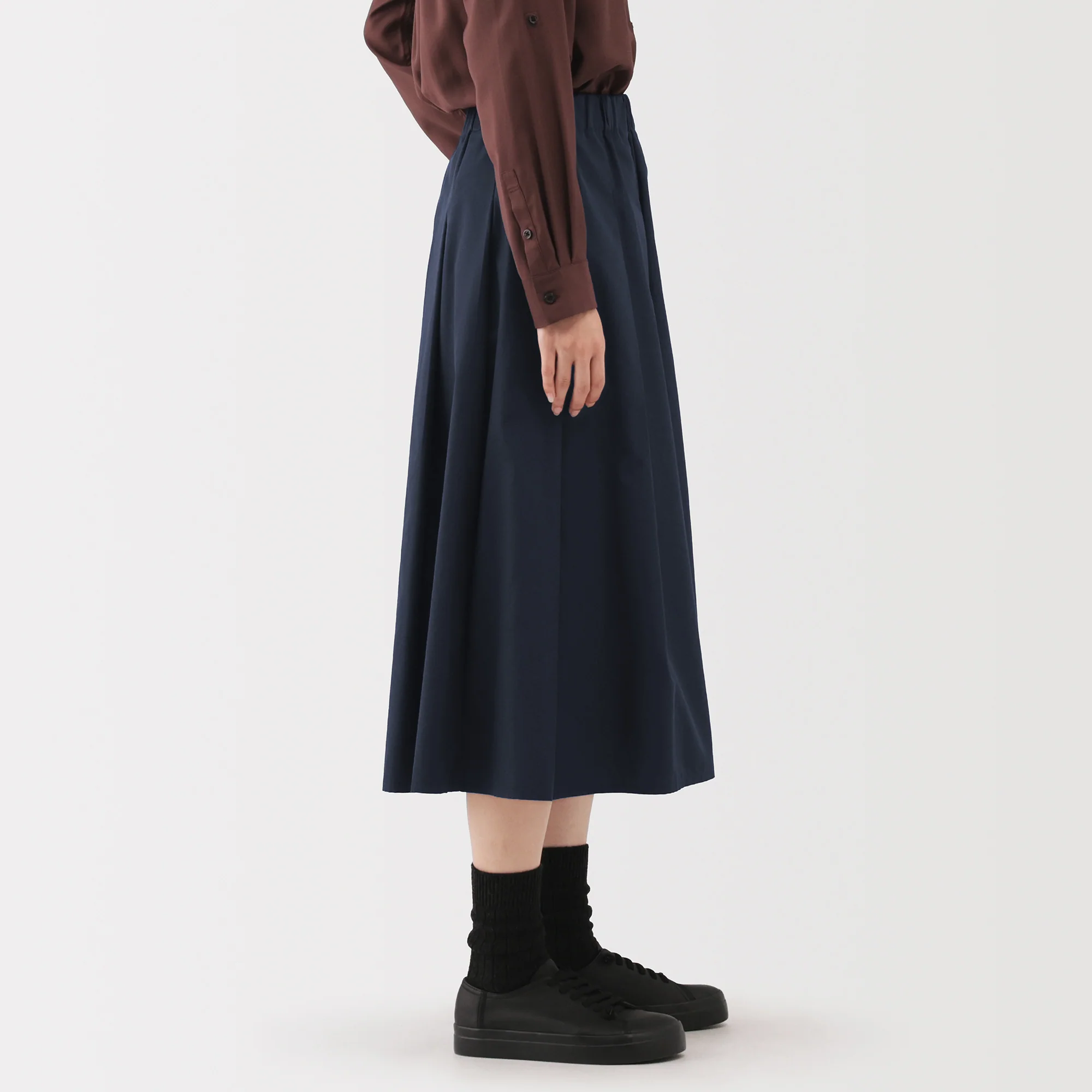 Labo Polyester Cotton Tuck Skirt - Image 16