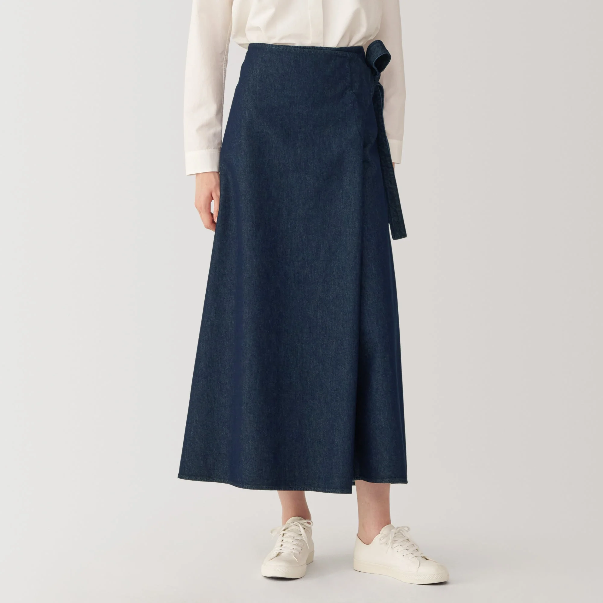 Labo Women's Washi Blend Denim Wrap-Around Skirt - Image 5
