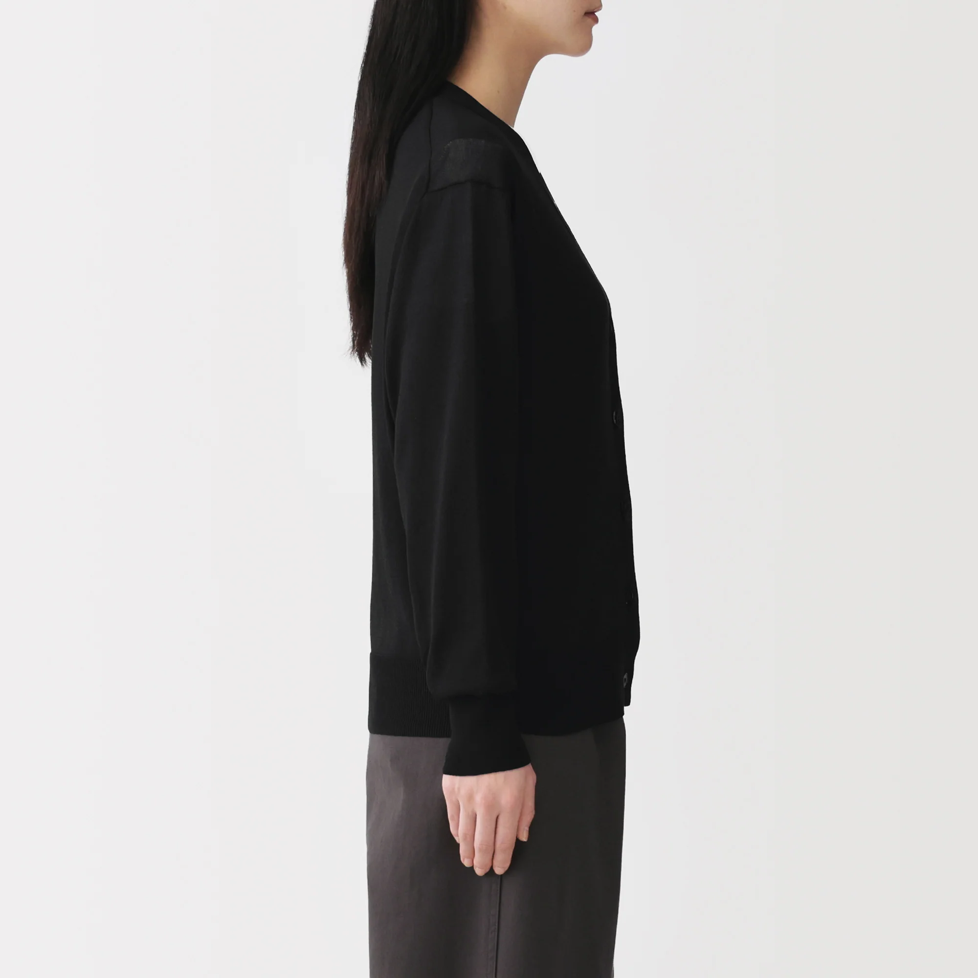 Light Knit V-Neck Cardigan - Image 5