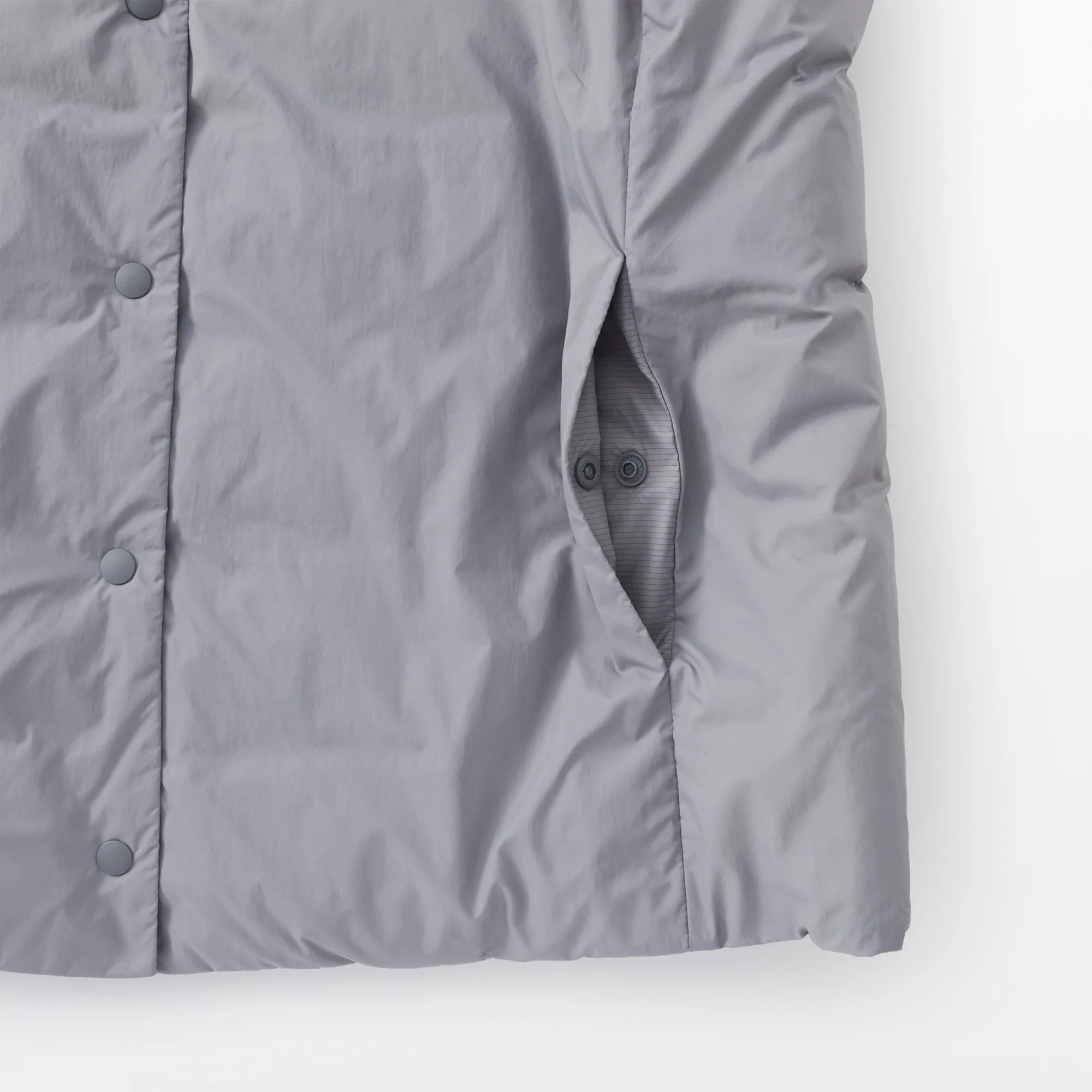 Lightweight Down Collarless Vest - Image 10