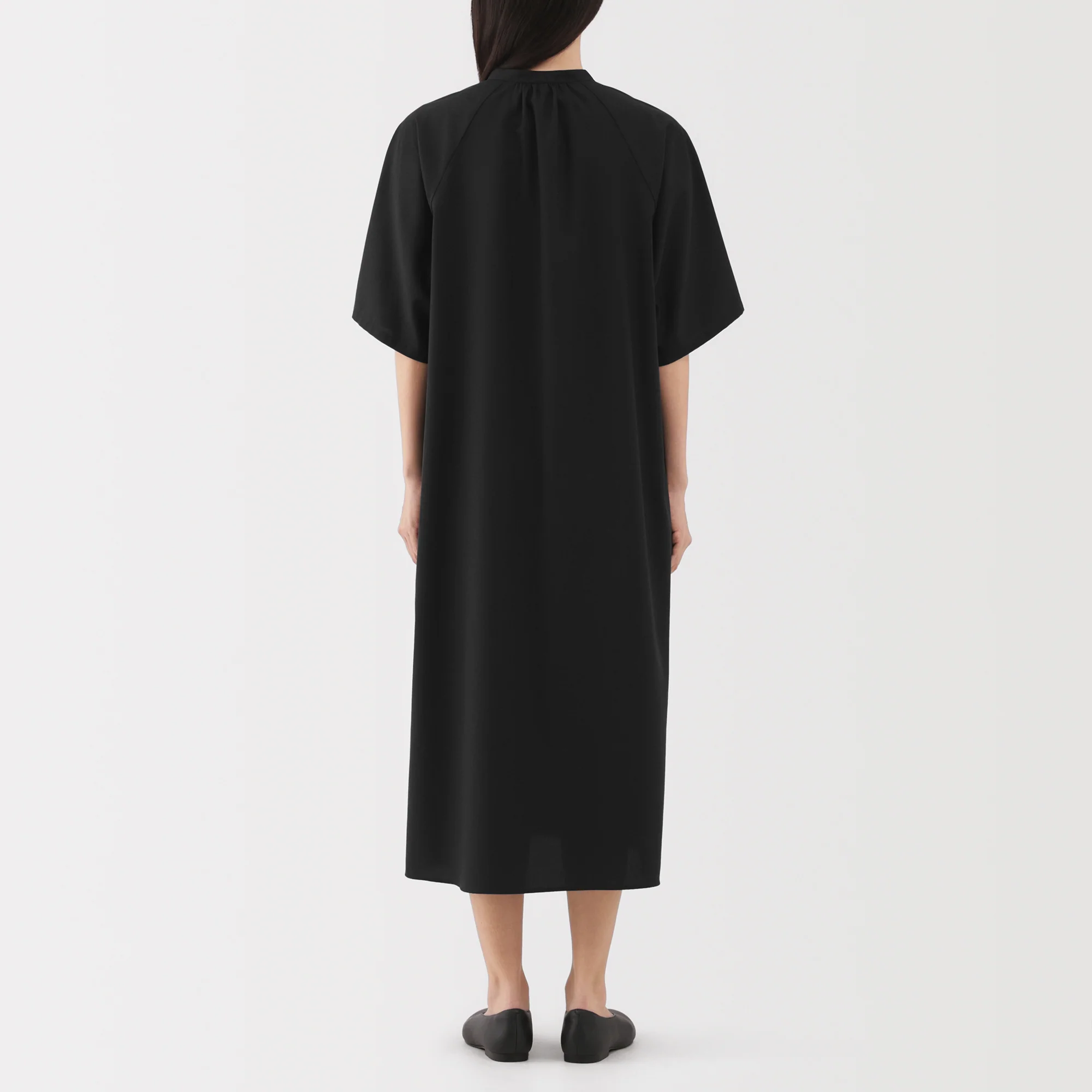 Lyocell Blend Half-Sleeve Dress - Image 6