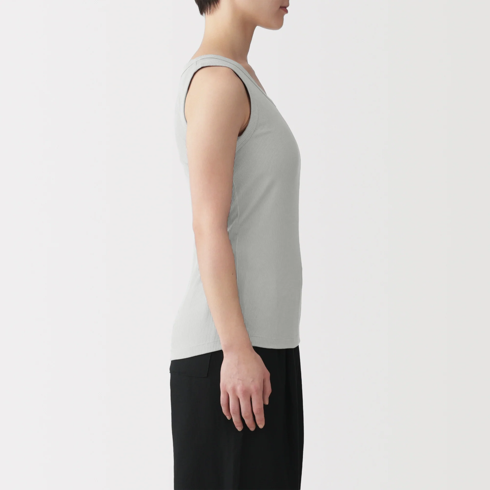 Lyocell Blend Rib Tank Top - Image 13
