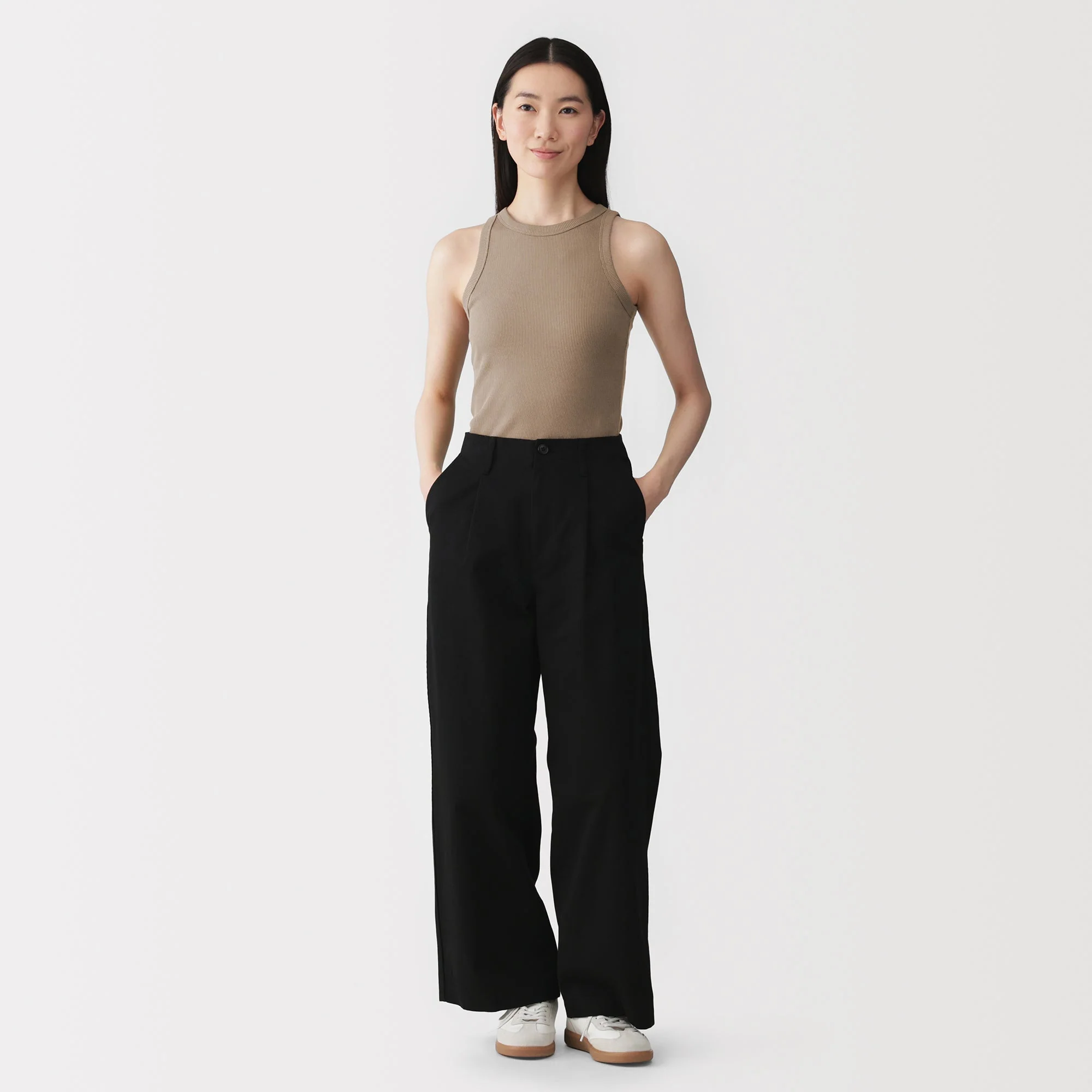 Lyocell Blend Rib Tank Top - Image 28