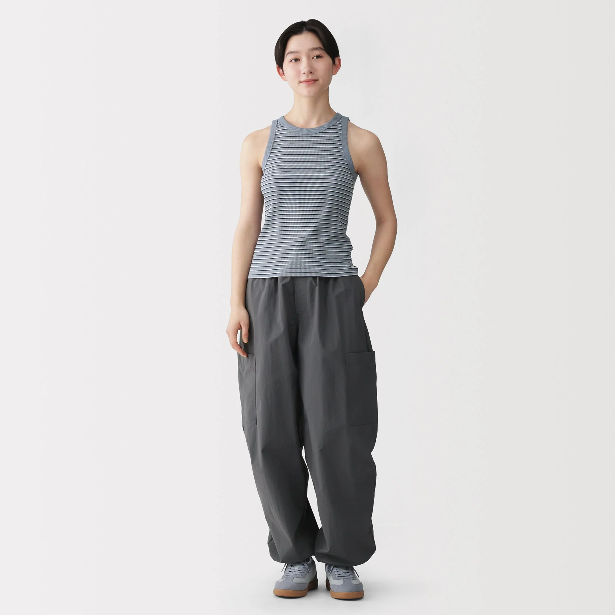 Lyocell Blend Rib Tank Top - Image 44