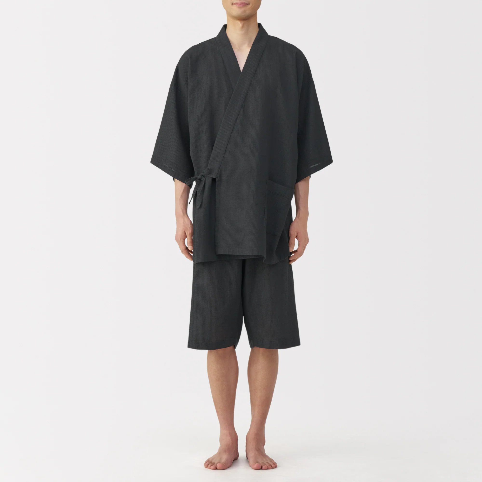 Lyocell Blend Waffle Jinbei - Image 15