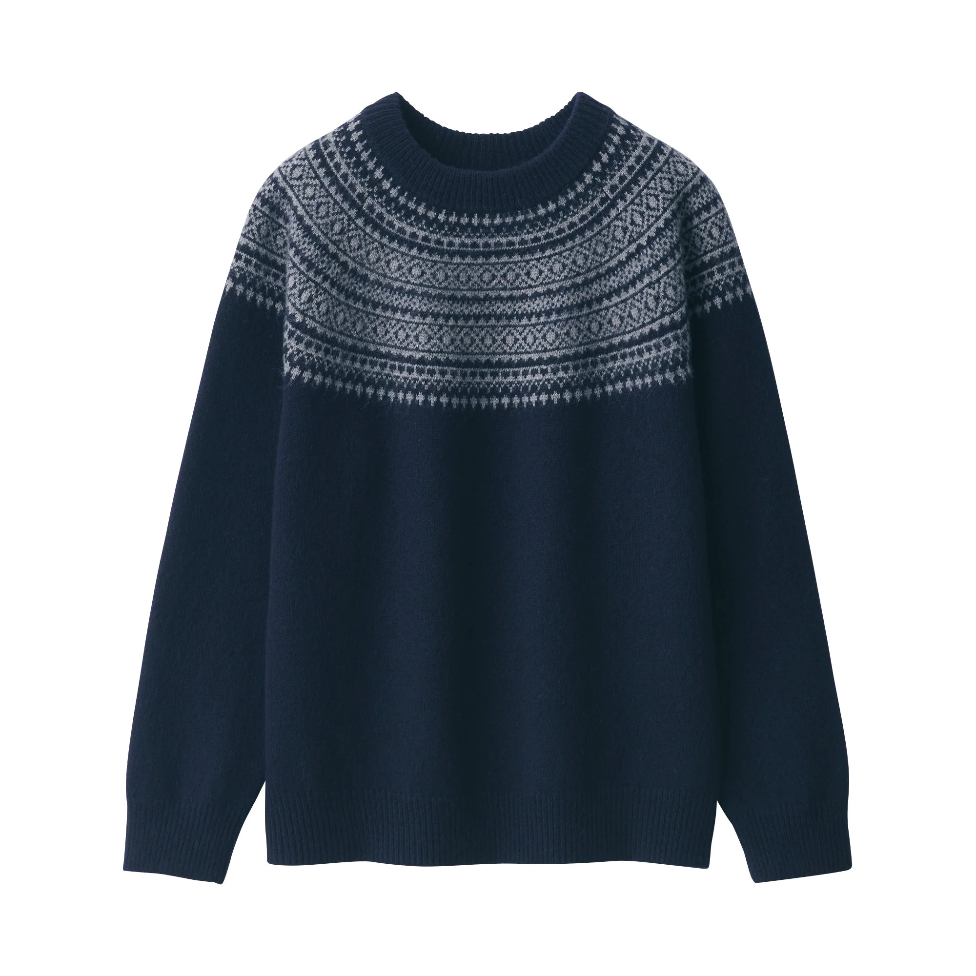 Men's Andes Wool Brushed Weave Crew Neck Sweater - Image 3