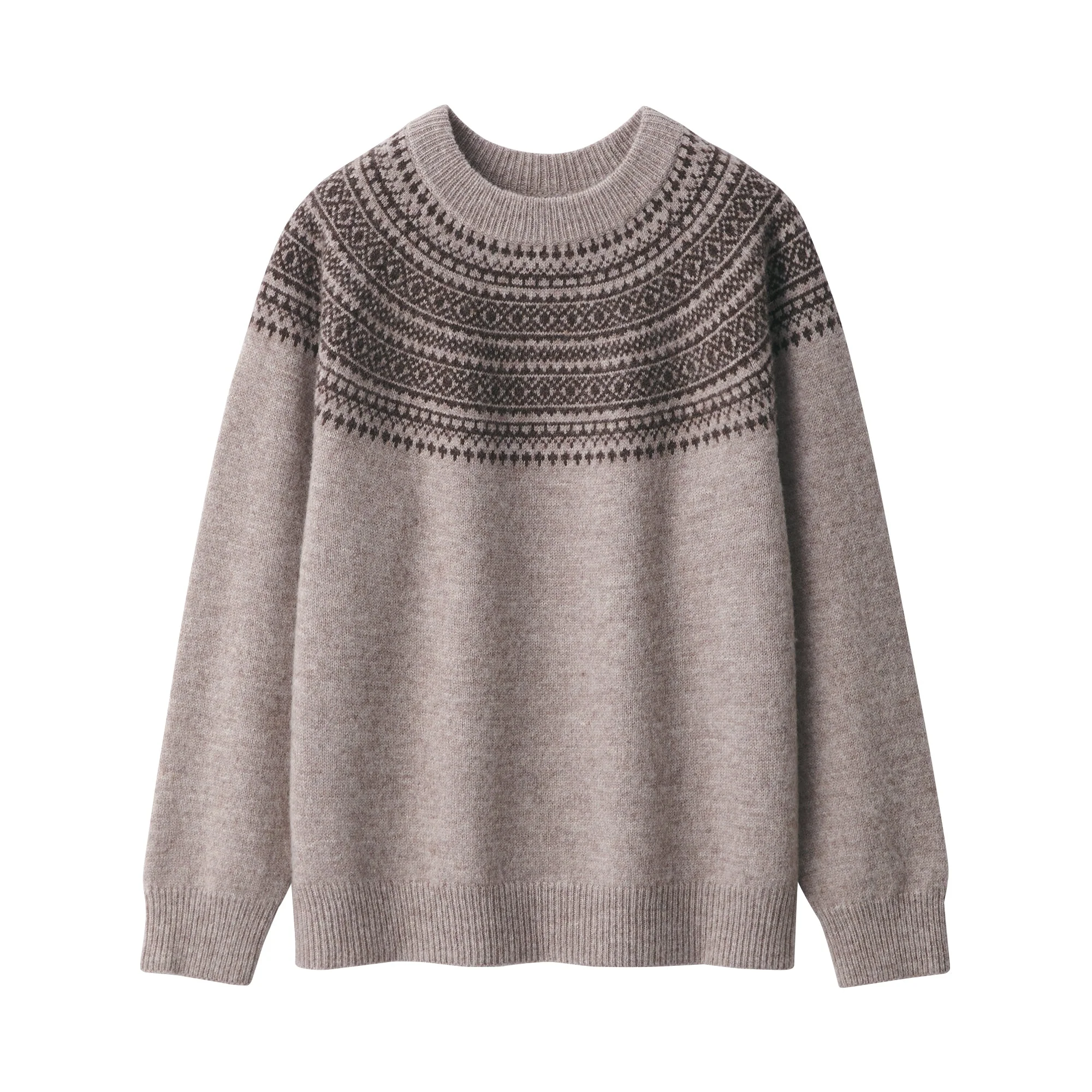 Men's Andes Wool Brushed Weave Crew Neck Sweater - Image 9