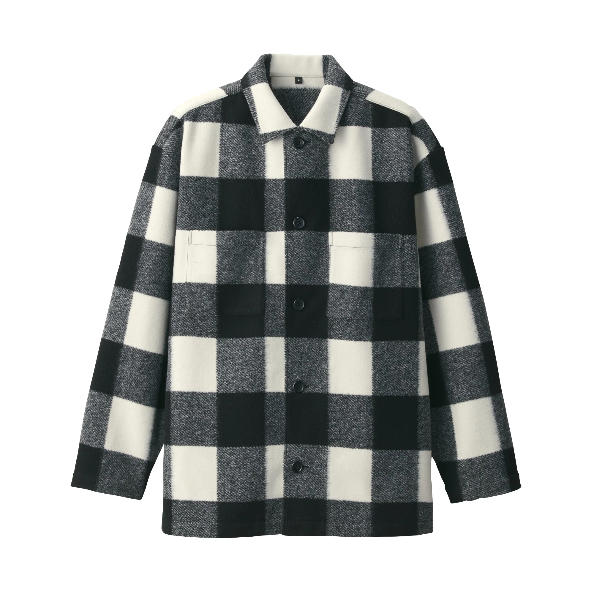 Men's Brushed Stretch Checkered Shirt Jacket - Image 12