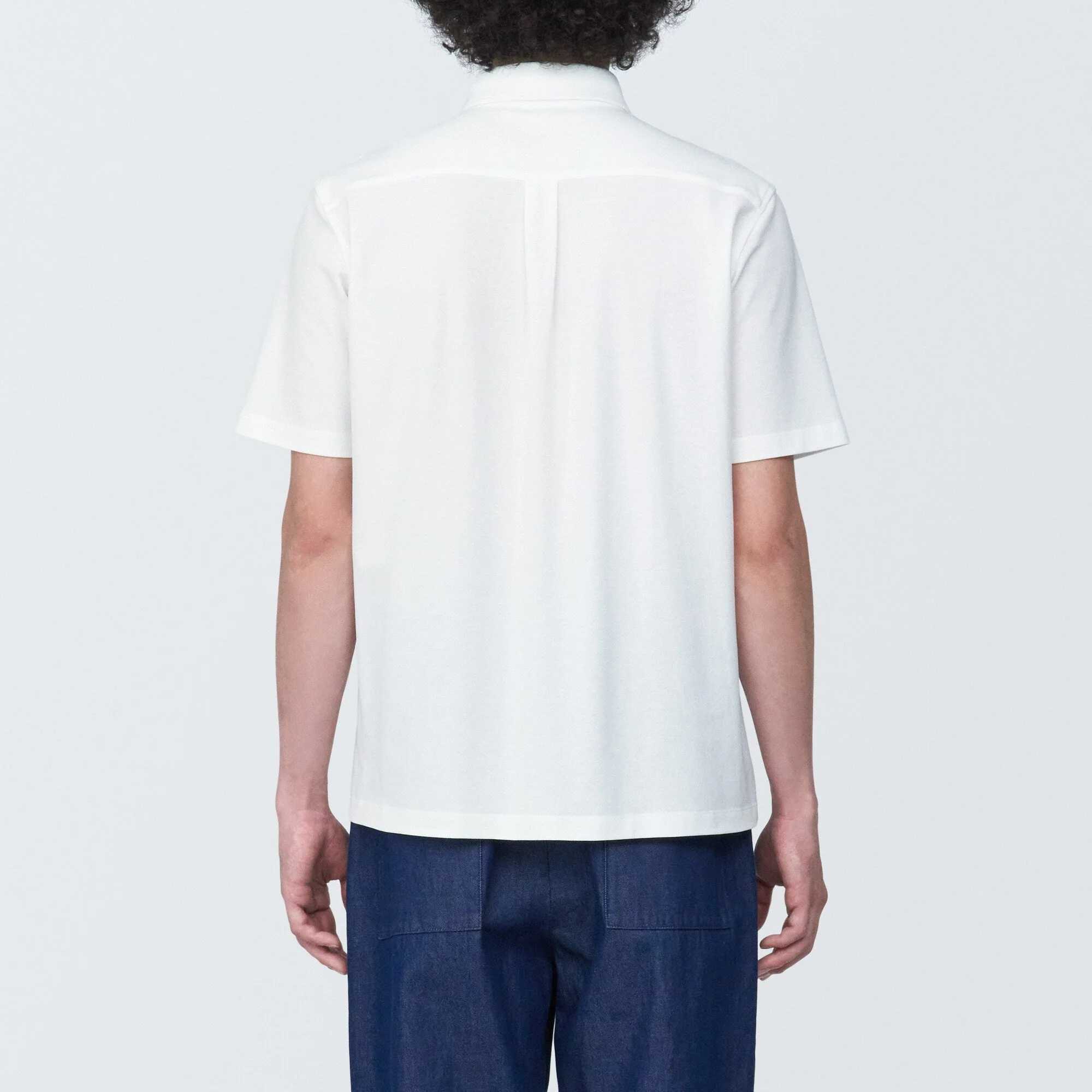 Men's Cool Touch Pique Button Down Short Sleeve Polo Shirt - Image 6