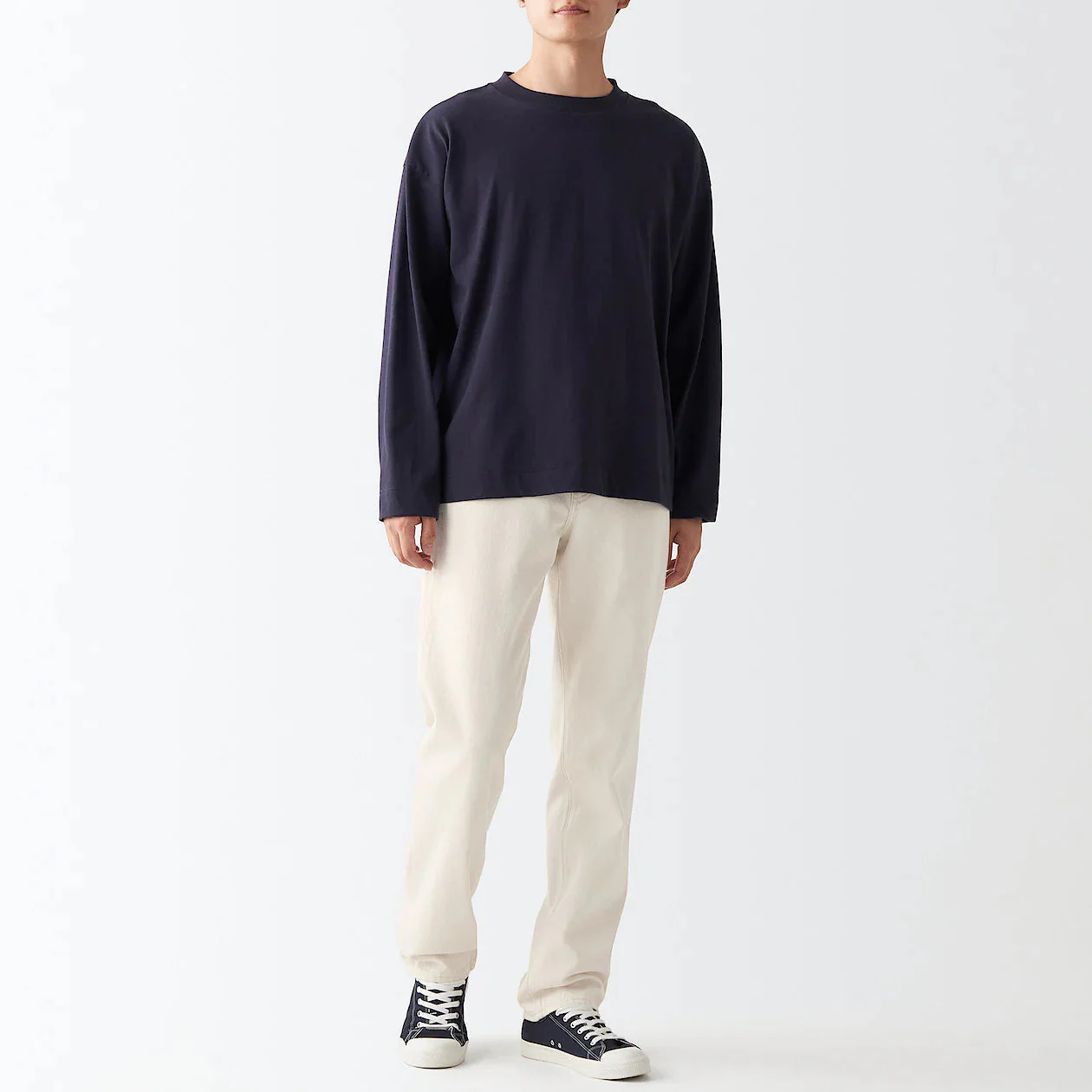 Men's Denim Regular Pants Natural (L 32inch / 82cm)