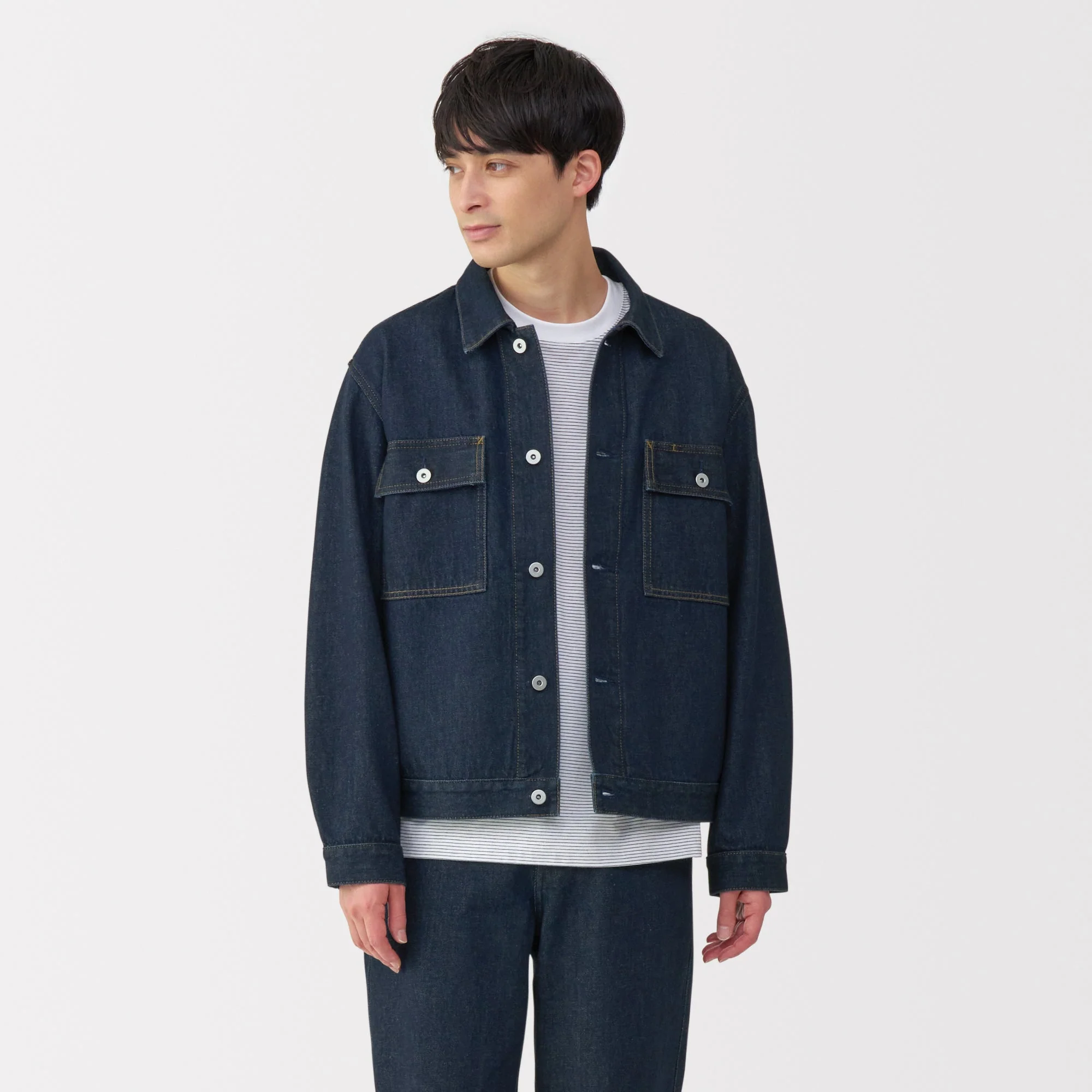 Men's Kapok Blend Denim Jacket - Image 3