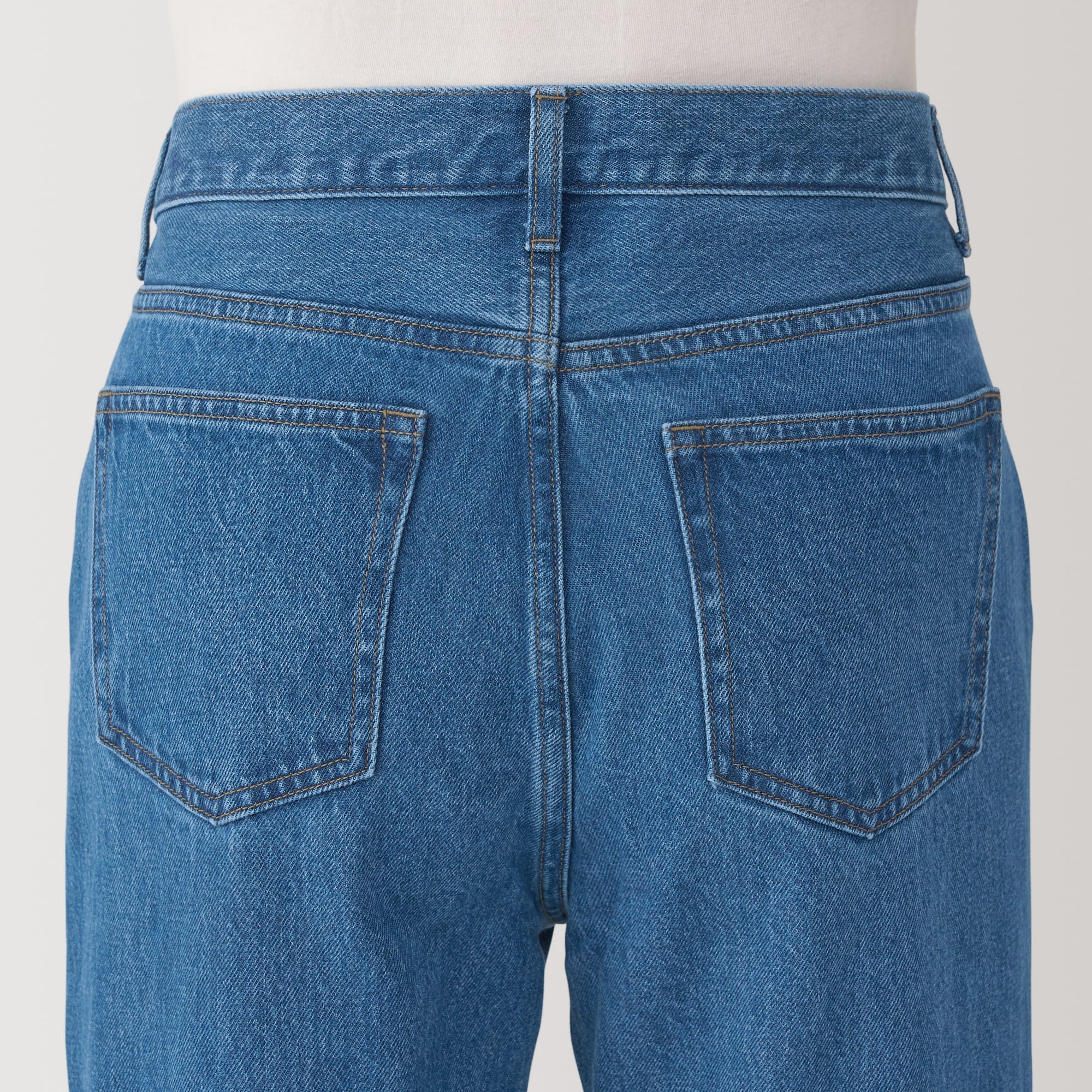 Men's Kapok Blend Straight Denim Trousers - Image 17