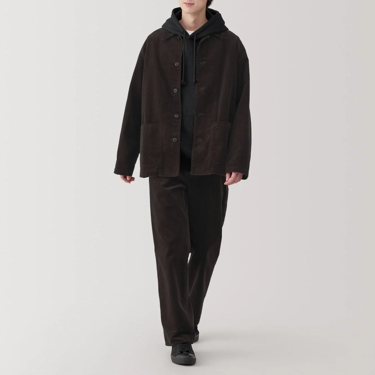 Men's Kapok Blend Wide Leg Corduroy Pants - Image 14