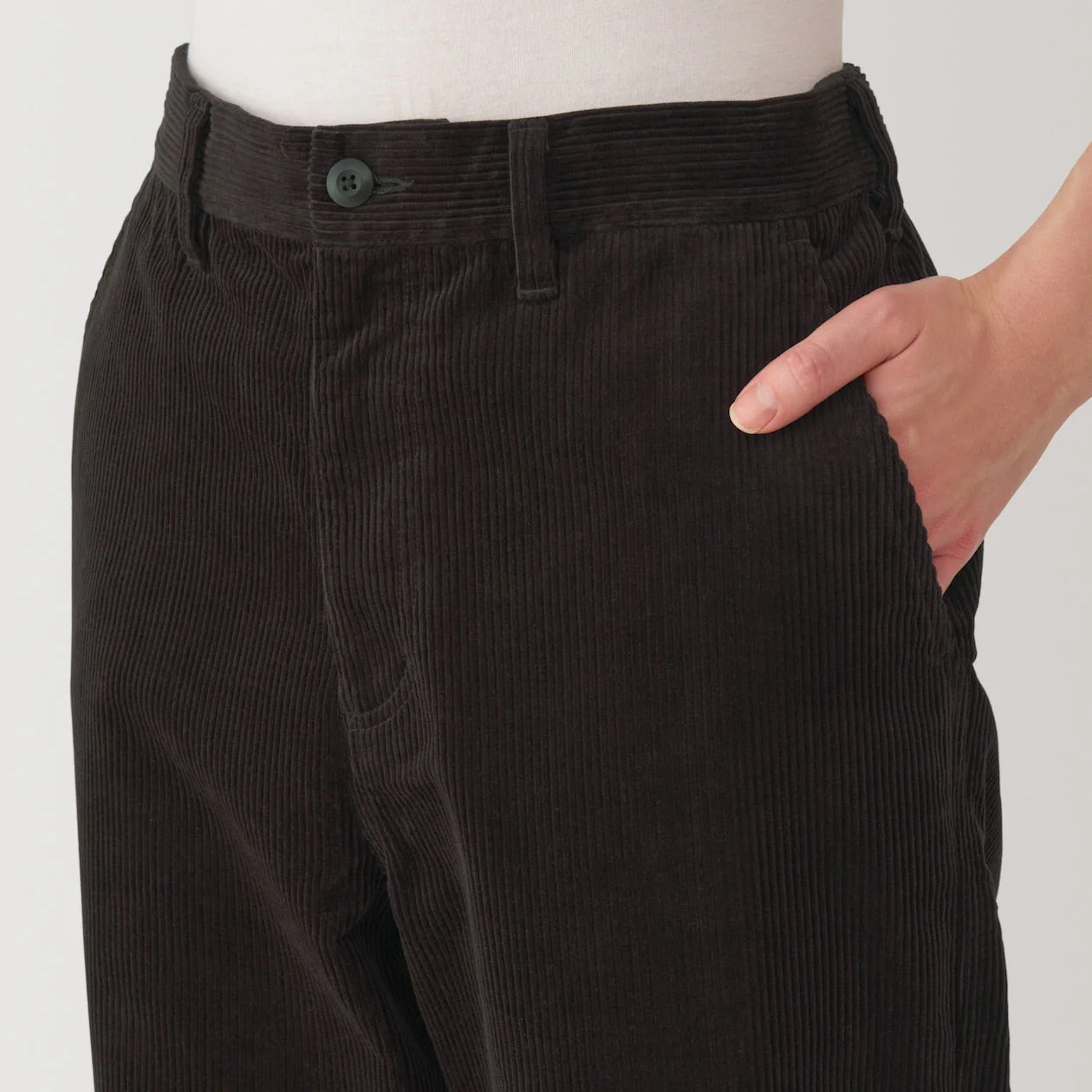 Men's Kapok Blend Wide Leg Corduroy Pants - Image 17