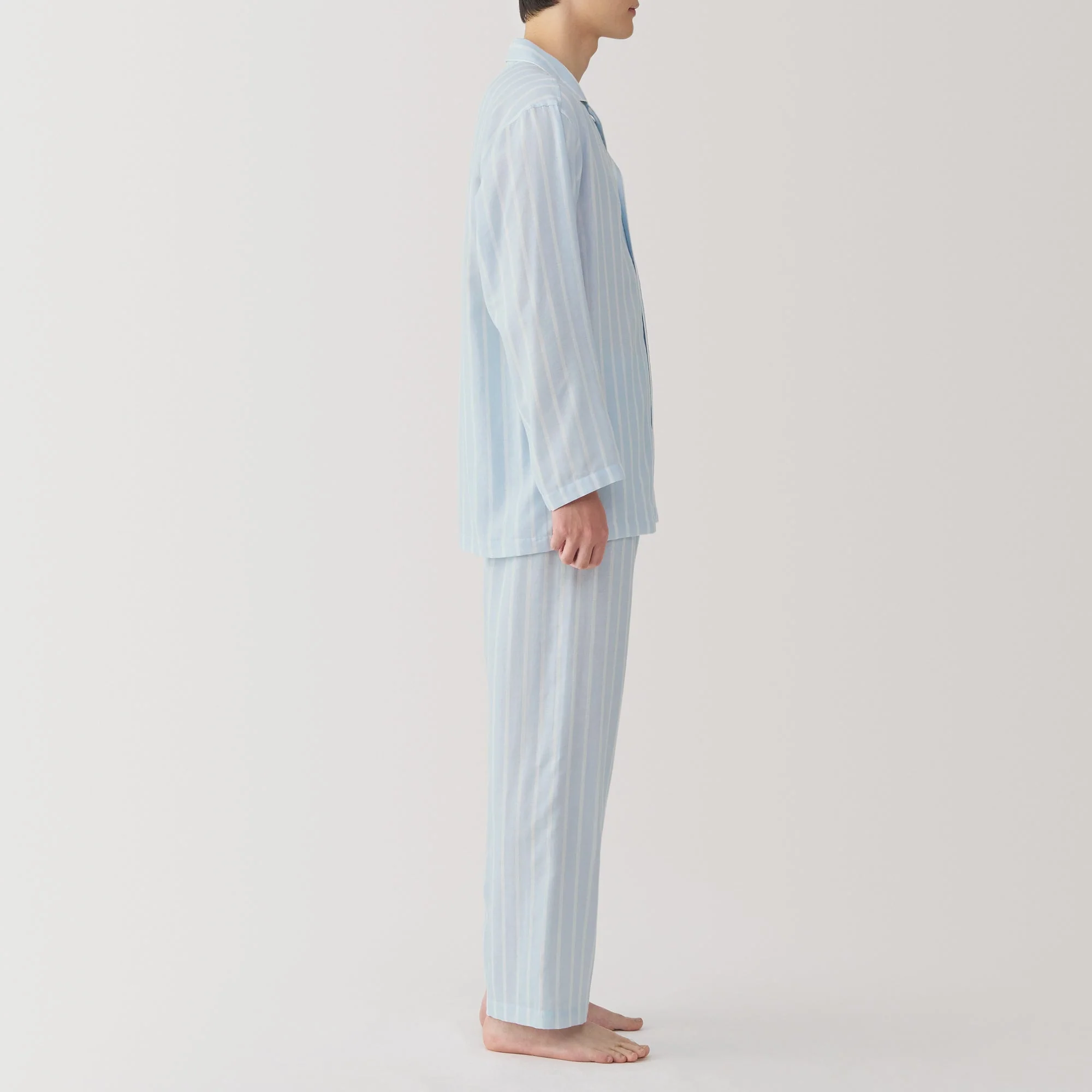Men's Side Seamless Double Gauze Pajamas - Image 41
