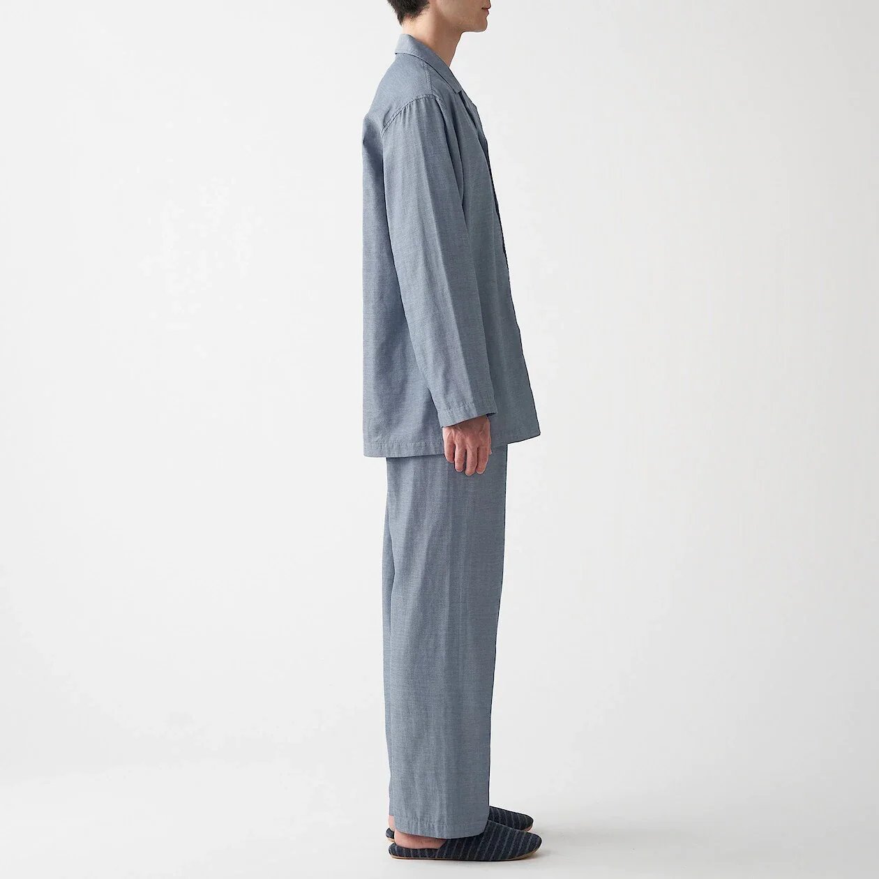 Men's Side Seamless Double Gauze Pajamas - Image 4