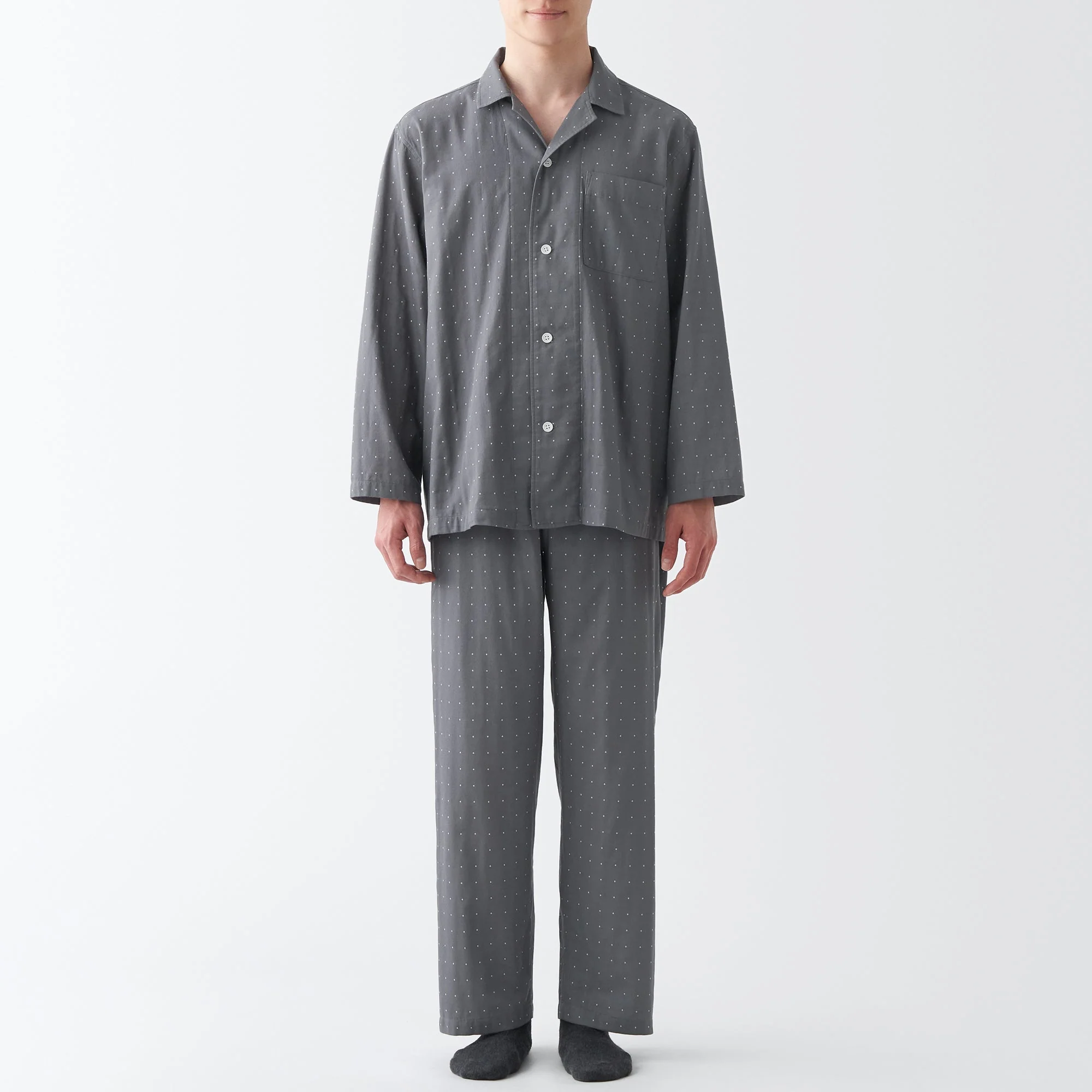 Men's Side Seamless Double Gauze Pajamas - Image 15