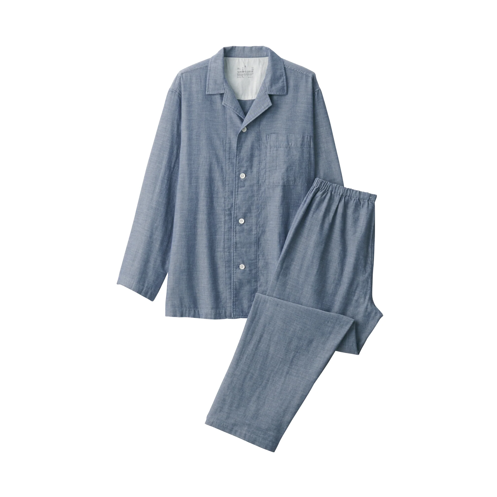 Men's Side Seamless Double Gauze Pajamas - Image 13