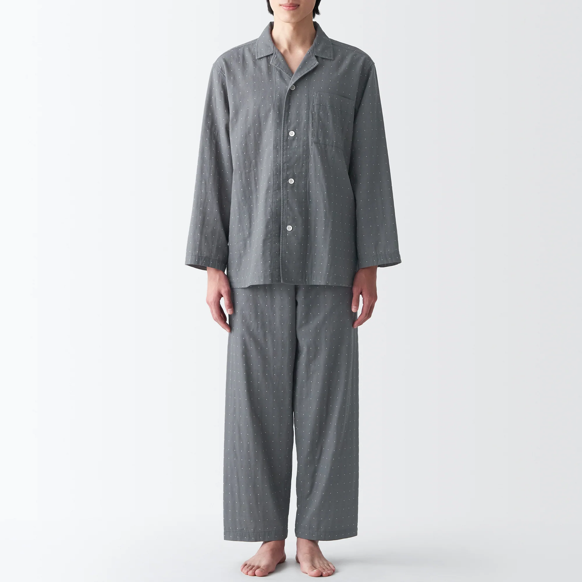 Men's Side Seamless Double Gauze Pajamas - Image 25