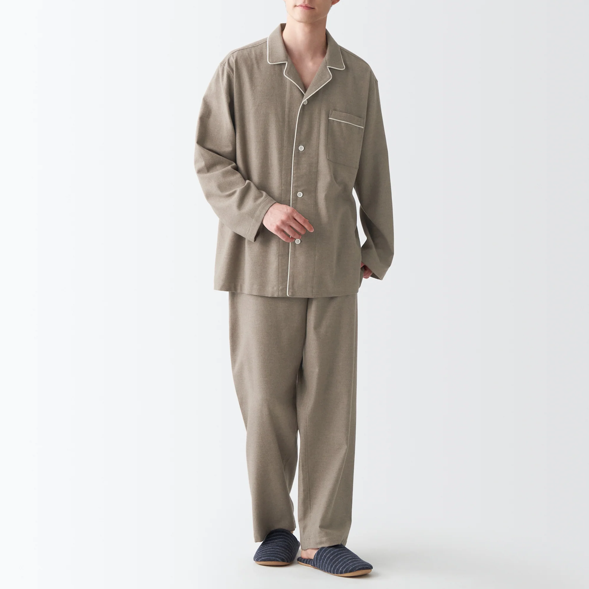 Men's Side-Seamless Flannel Pajamas - Image 23