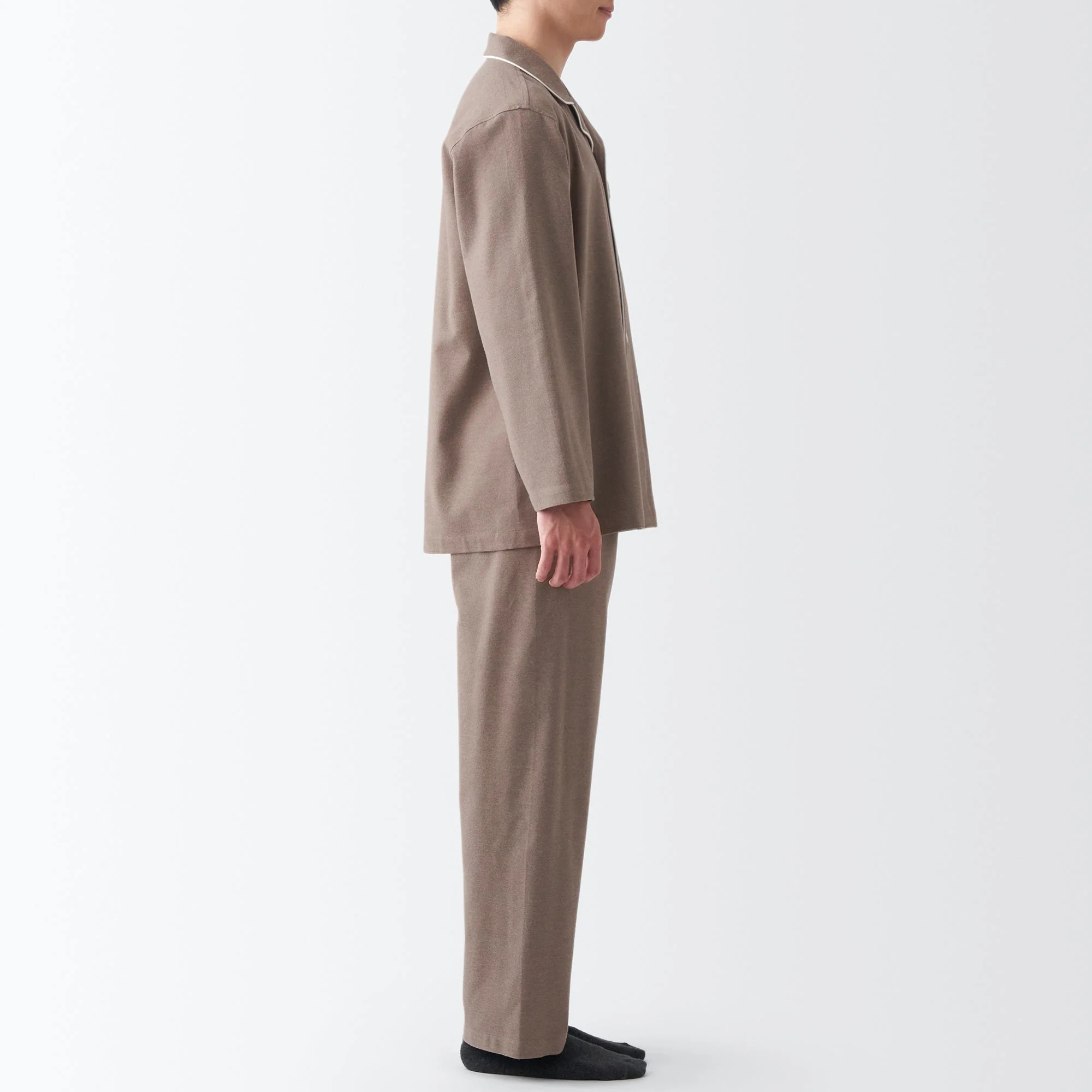Men's Side Seamless Flannel Pajamas - Image 26
