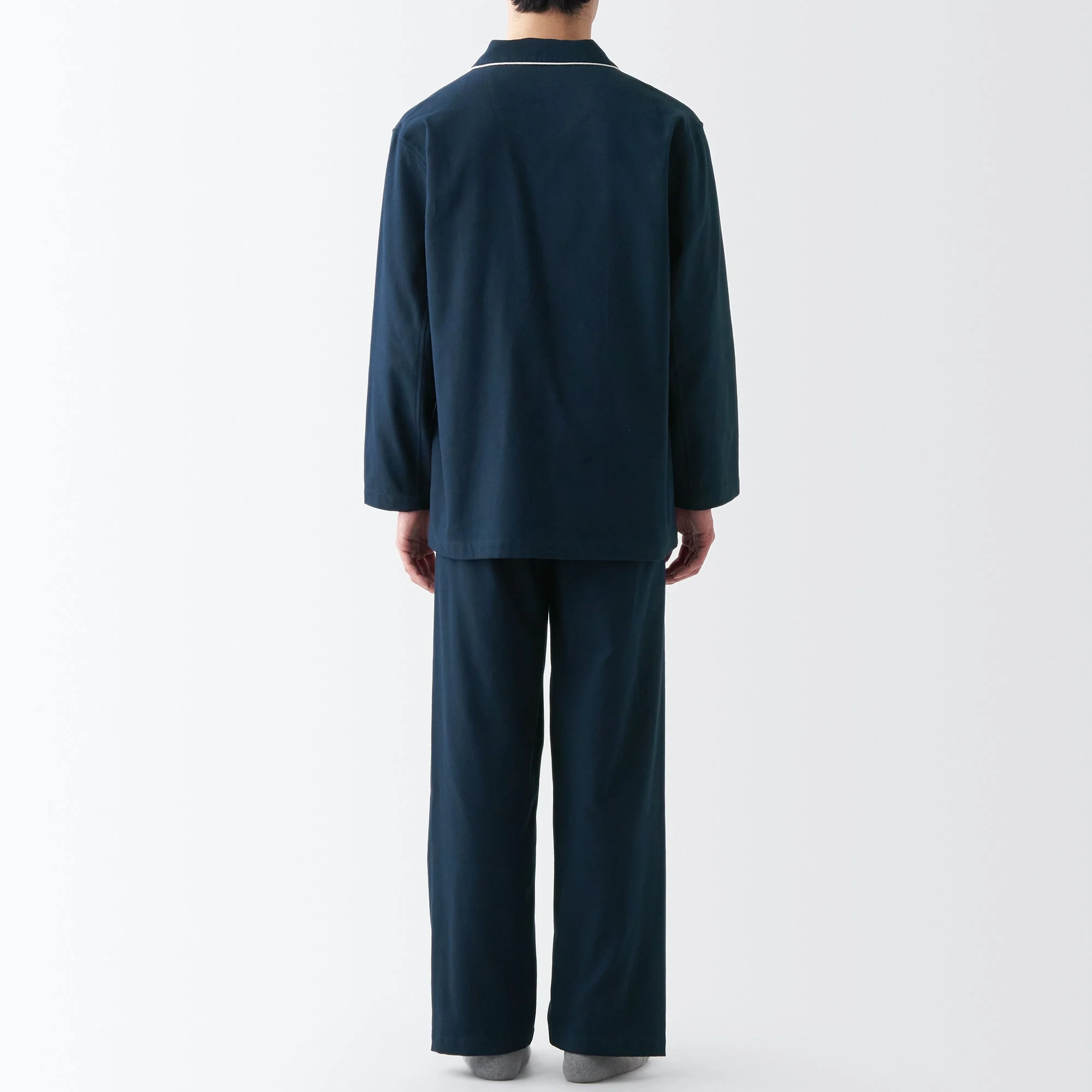 Men's Side Seamless Flannel Pajamas - Image 38