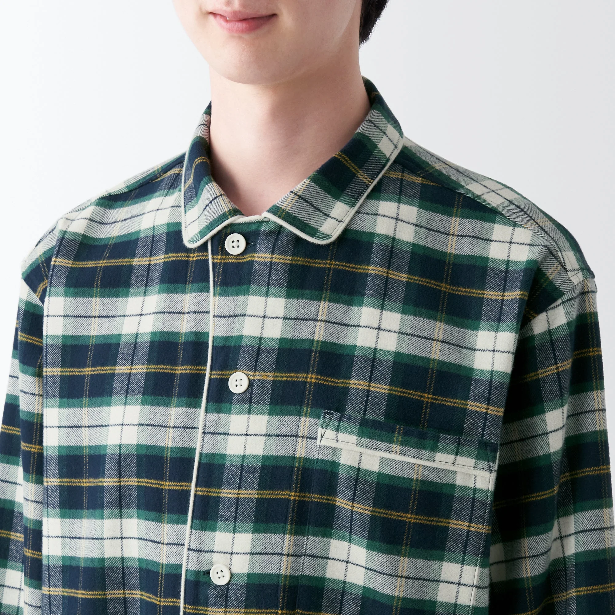 Men's Side Seamless Flannel Pajamas - Image 7