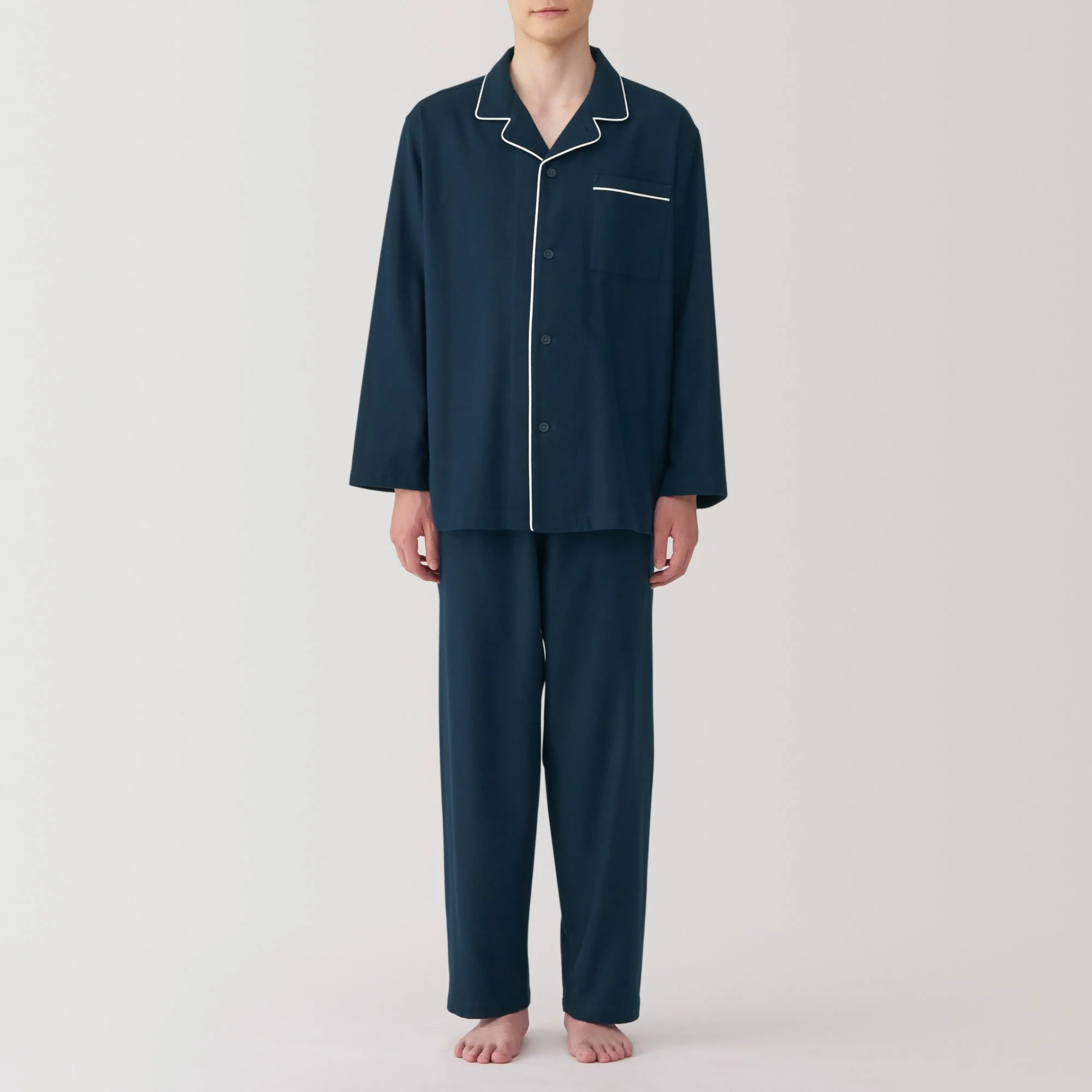 Men's Side Seamless Flannel Pajamas - Image 15