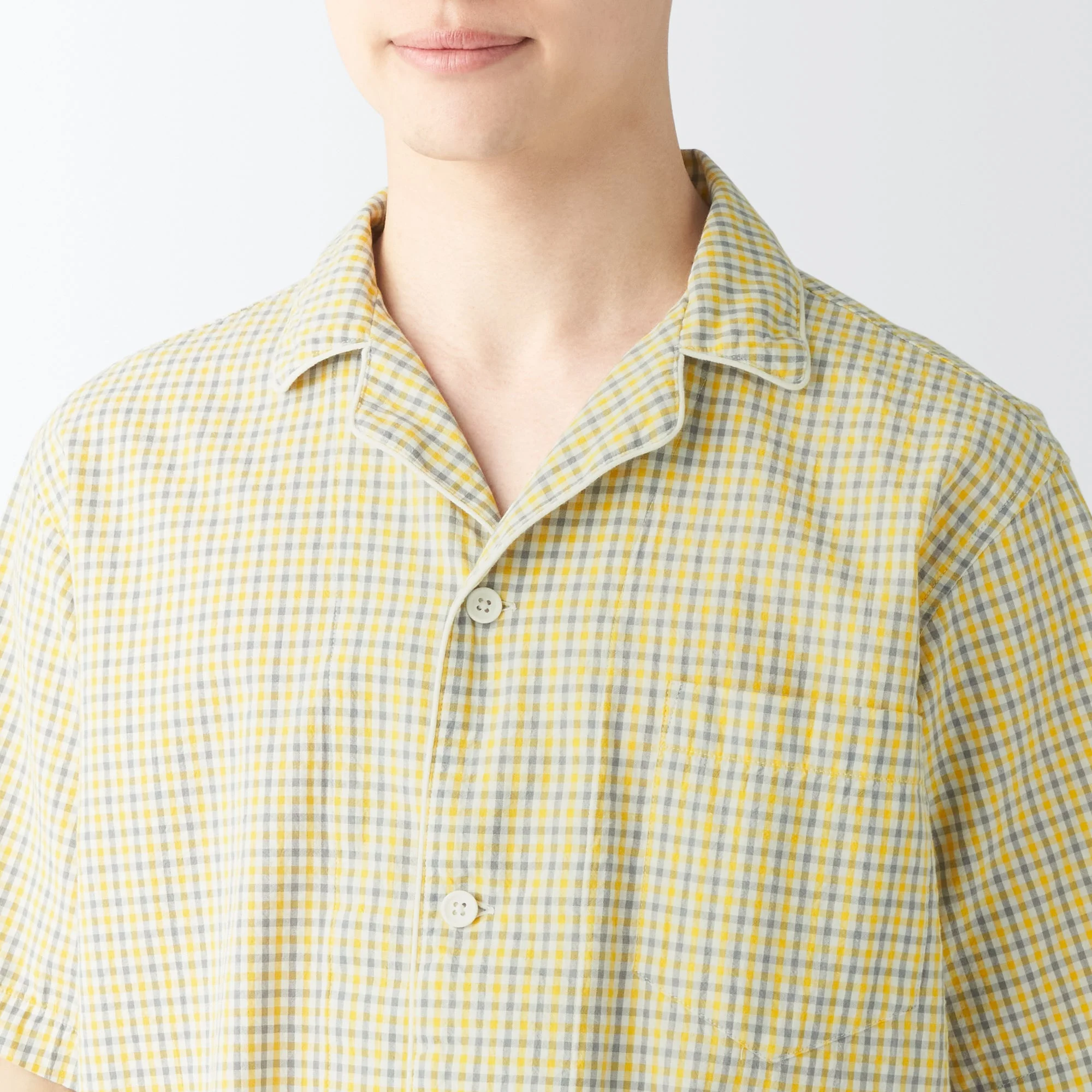 Men's Side Seamless Seersucker Short Sleeve Pajamas - Image 17