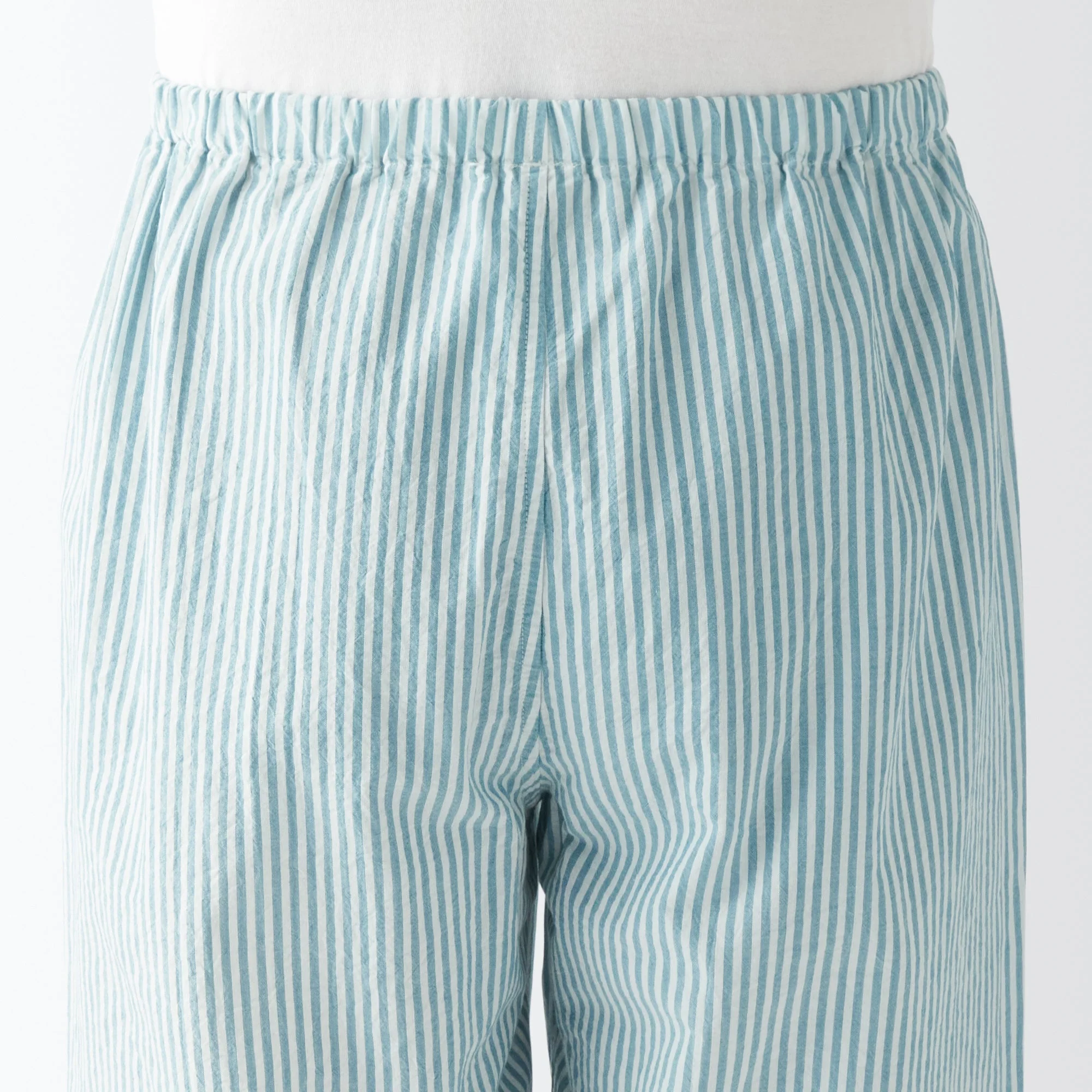 Men's Side Seamless Seersucker Short Sleeve Pajamas - Image 29