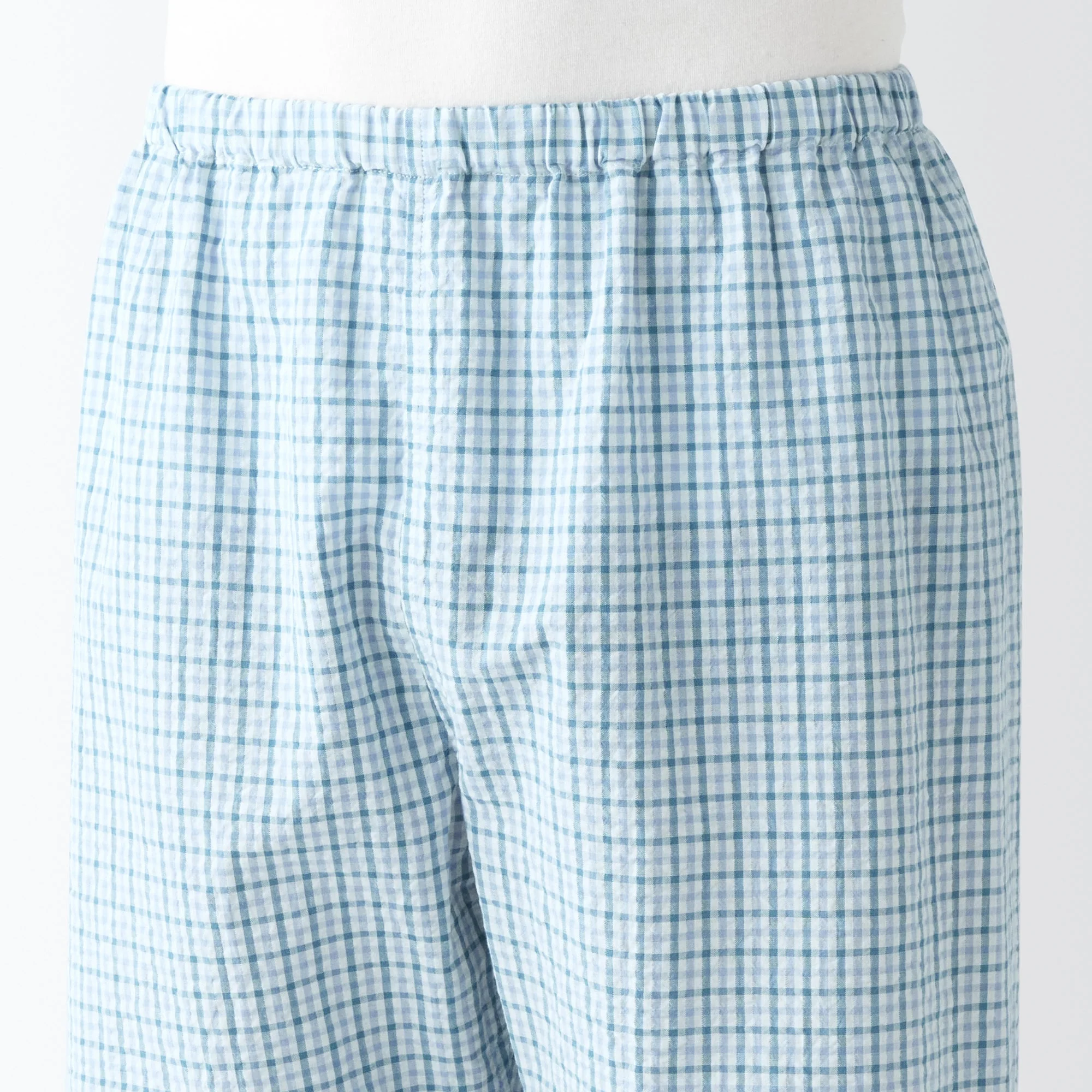Men's Side Seamless Seersucker Short Sleeve Pajamas - Image 8