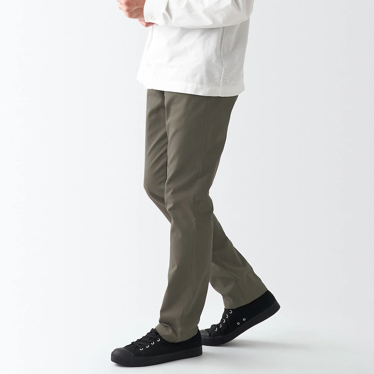 Men's Stretch Chino Slim Fit Pants (L 32inch / 82cm)