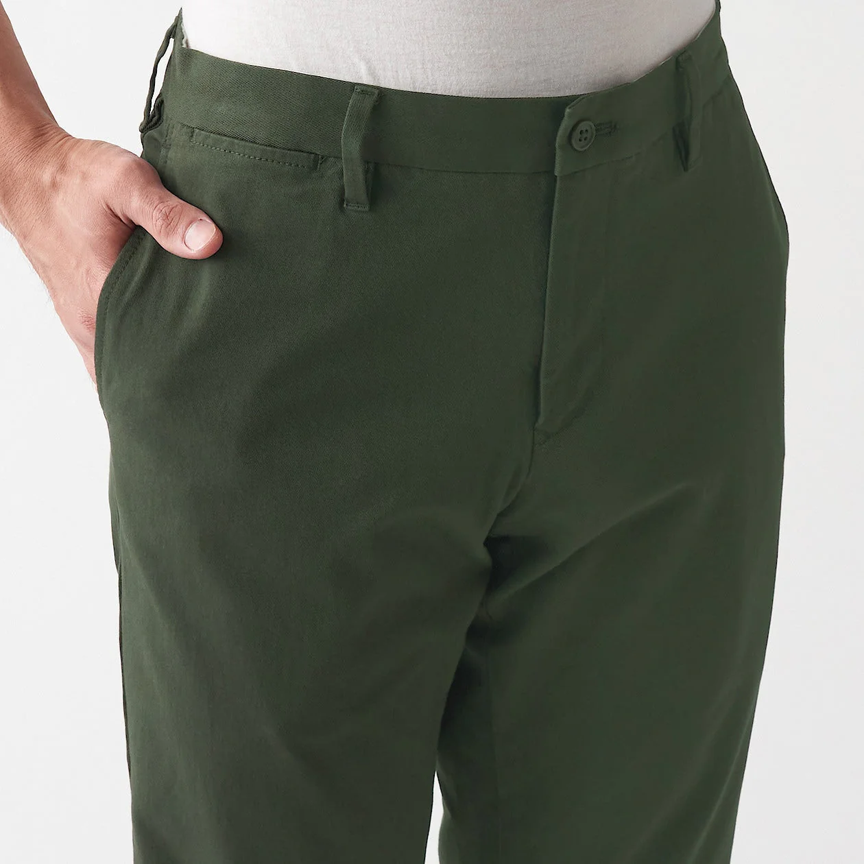 Men's Stretch Chino Slim Fit Pants (L 32inch / 82cm) - Image 33