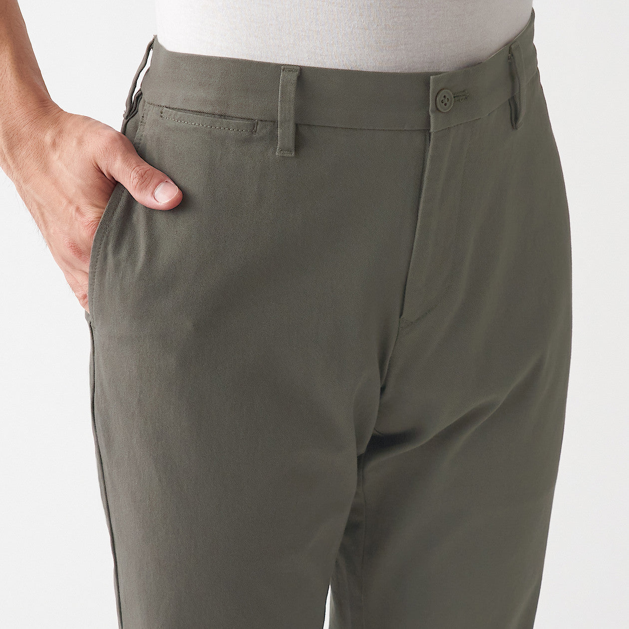 Men's Stretch Chino Slim Fit Pants (L 32inch / 82cm) - Image 6