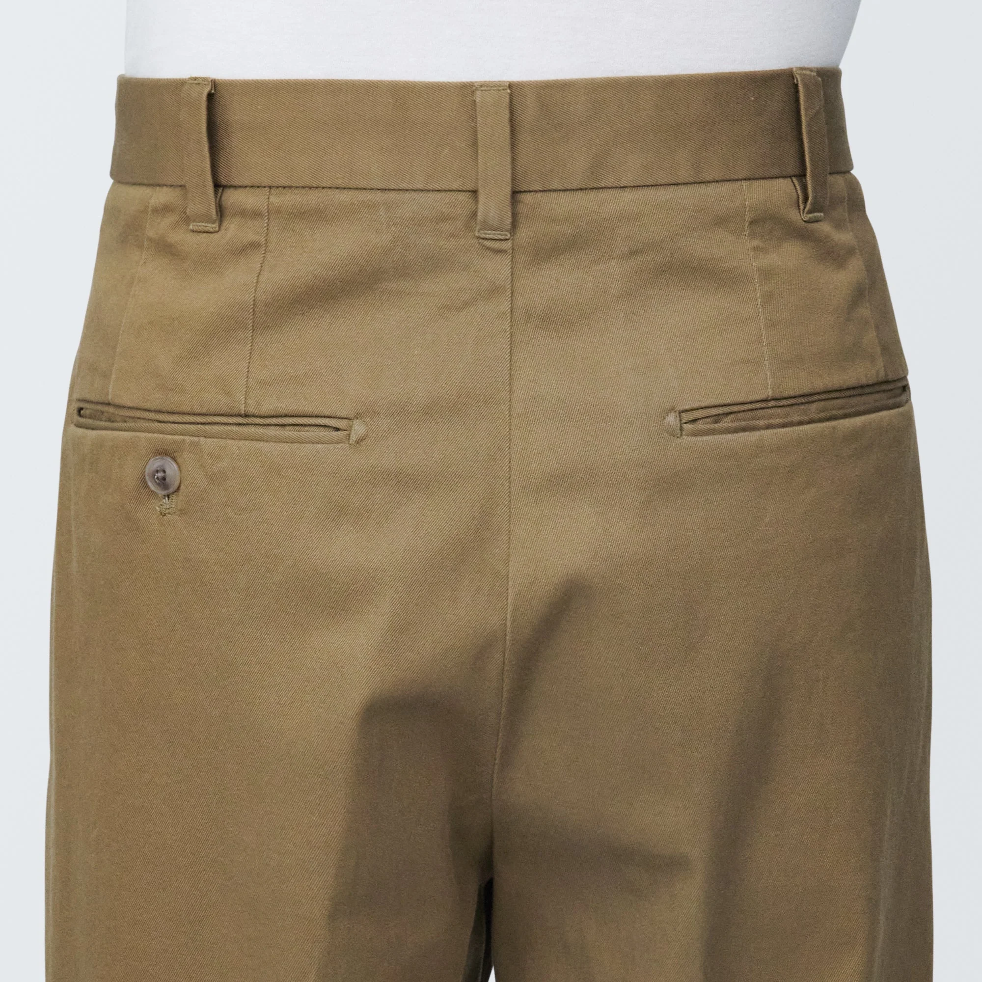 Men's Stretch Chino Tuck Wide Pants - Image 18