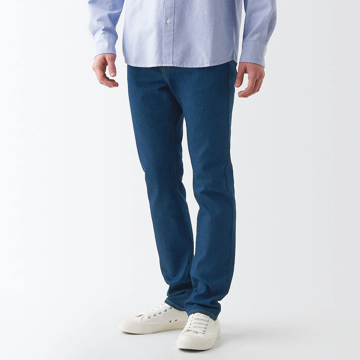 Men's Stretch Denim Slim Pants Blue (L 30inch / 76cm) - Image 13