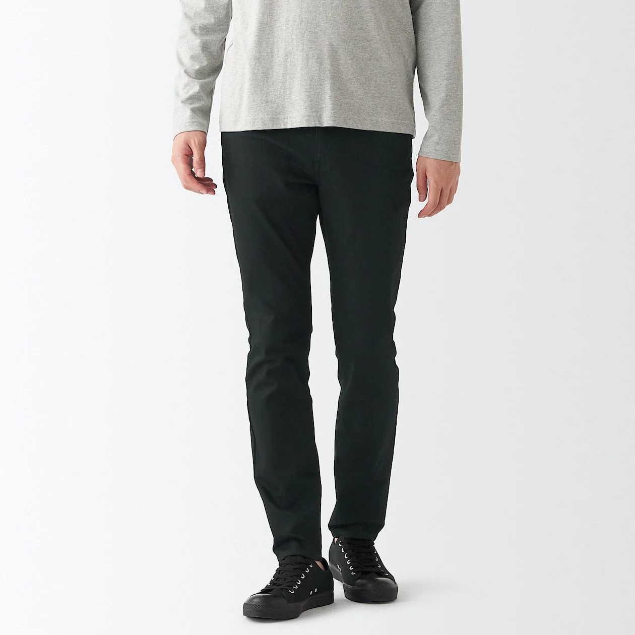 Men's Super Stretch Denim Skinny Pants Black (L 30inch / 76cm) - Image 3