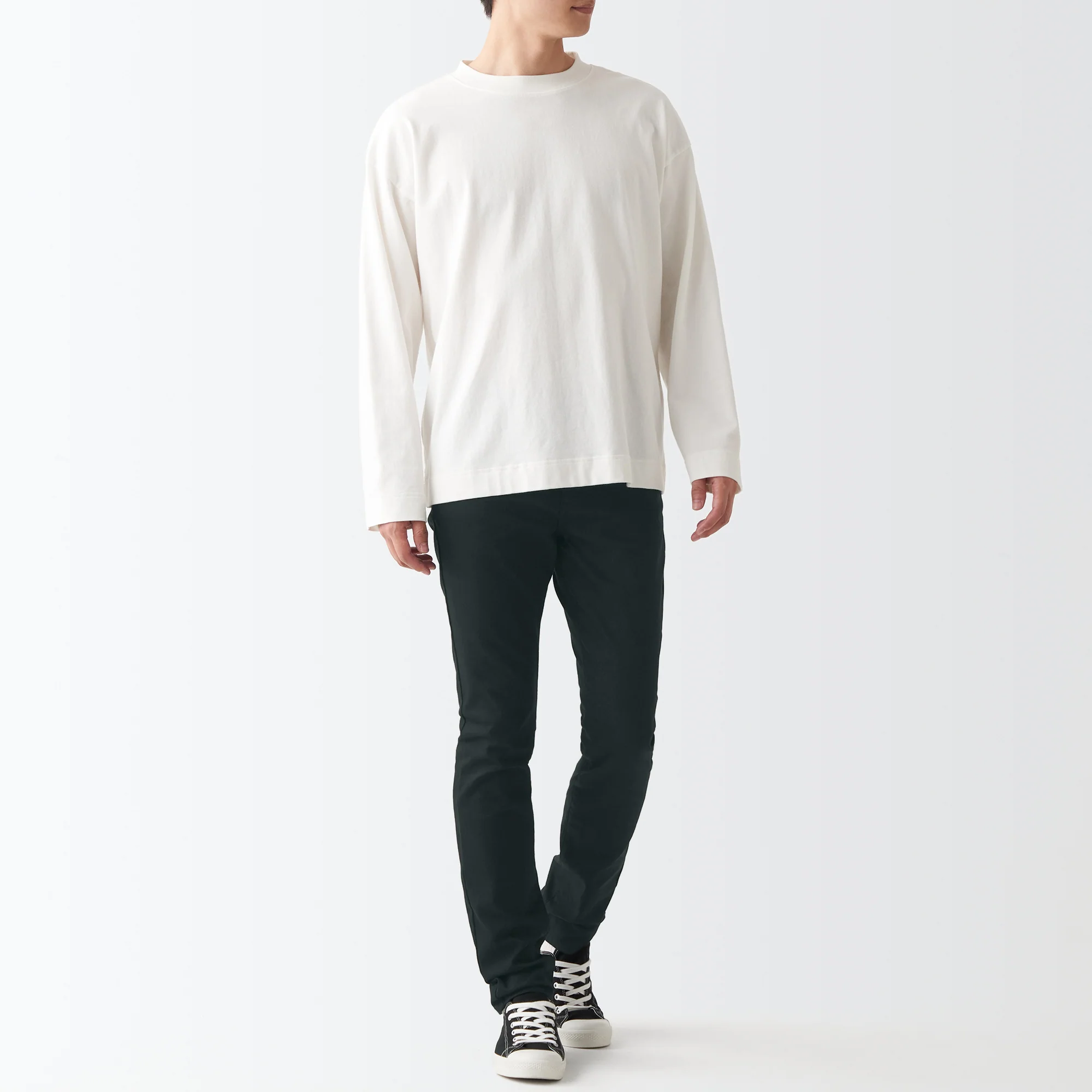 Men's Super Stretch Denim Skinny Pants Black (L 32inch / 82cm) - Image 4