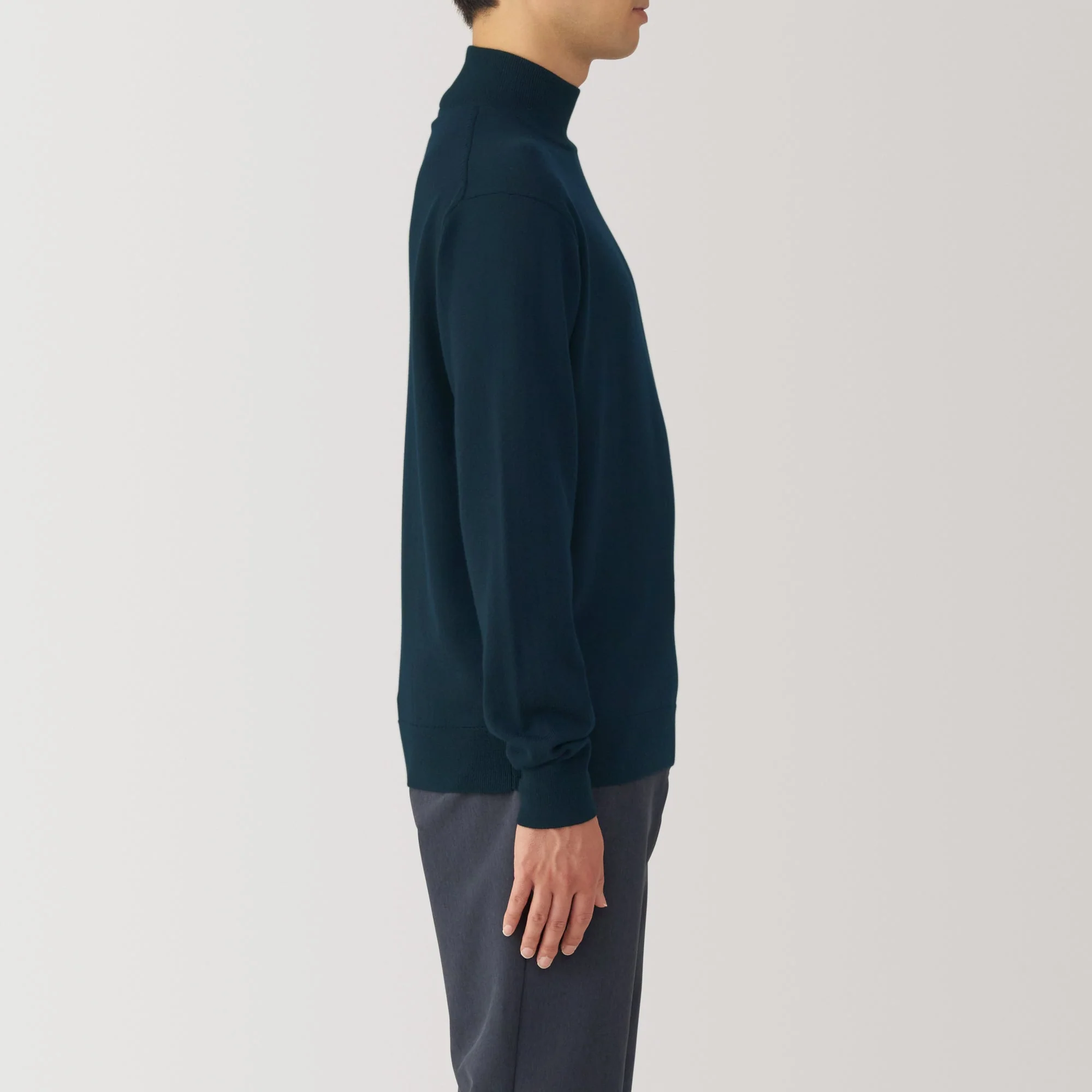 Men's Washable High Gauge High Neck Sweater - Image 33