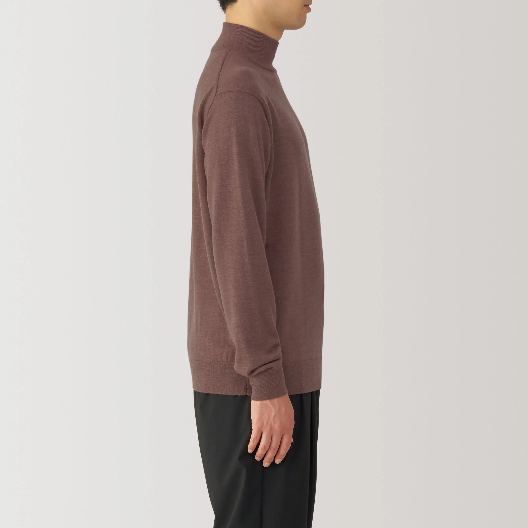Men's Washable High Gauge High Neck Sweater - Image 5